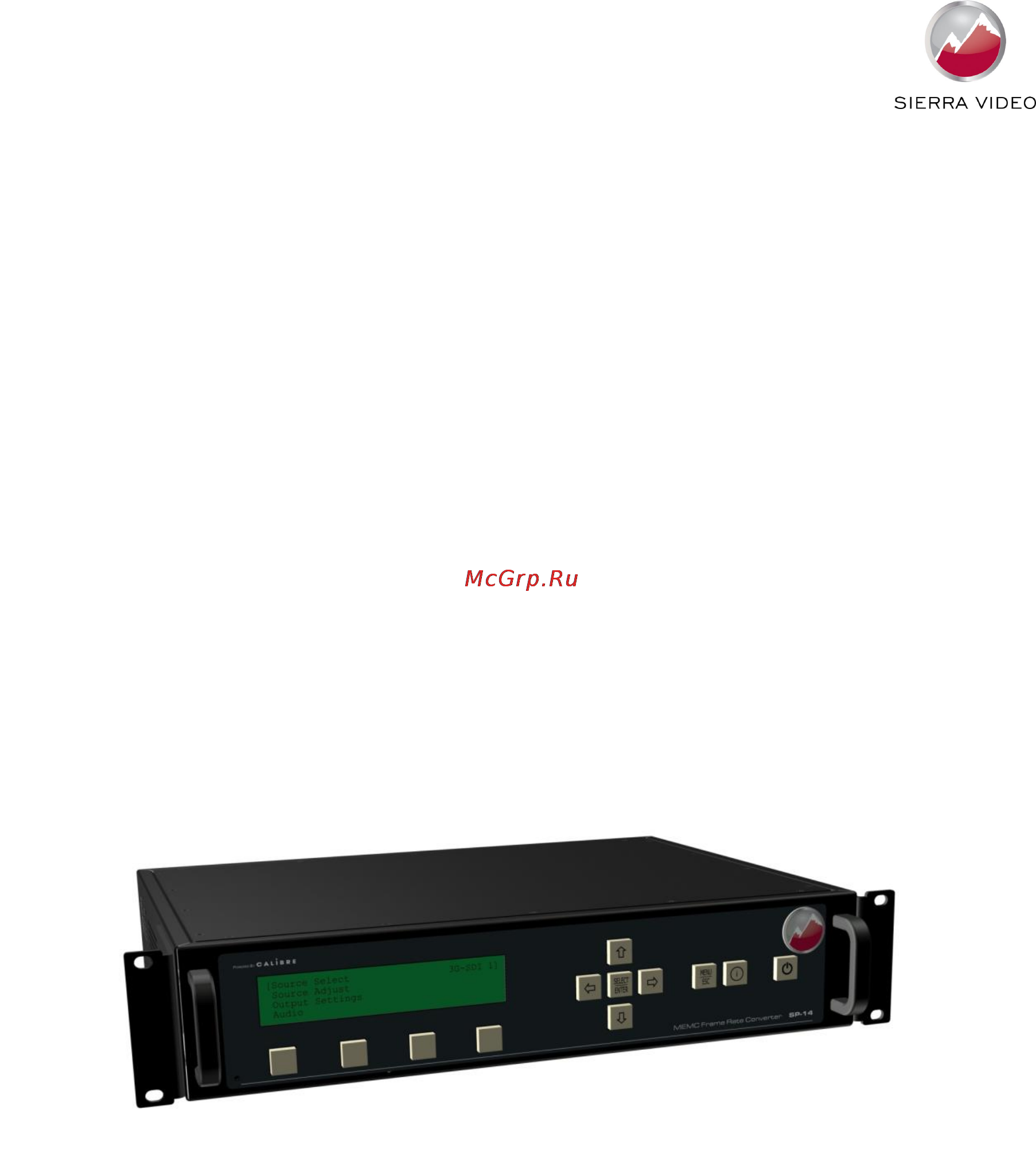 Kramer SP-14 [2/19] Sp 14 setup guide