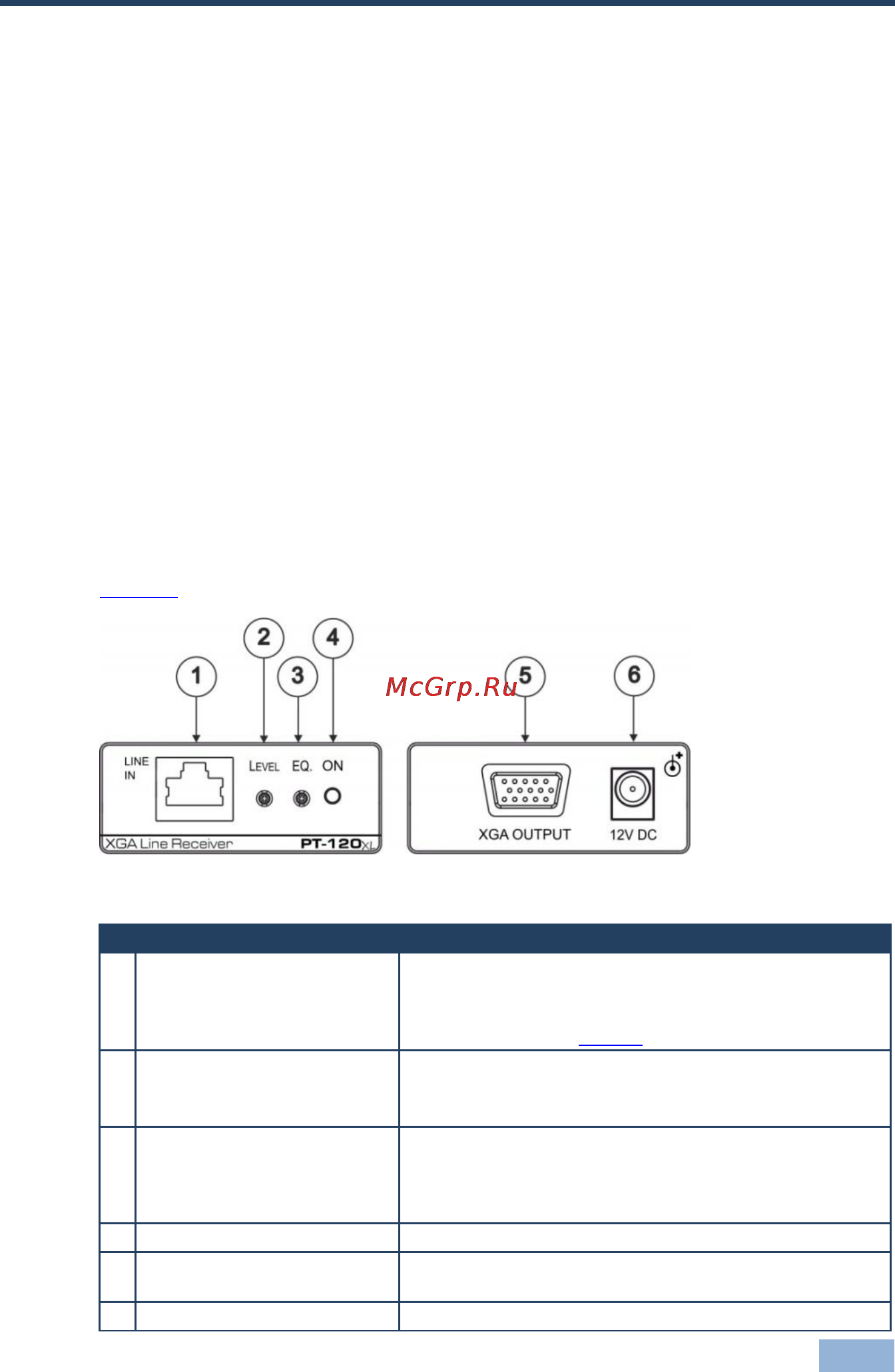 Kramer WP-110 [14/20] Cat 5 signal transmitted by the wp 110 decodes it and converts it to an xga