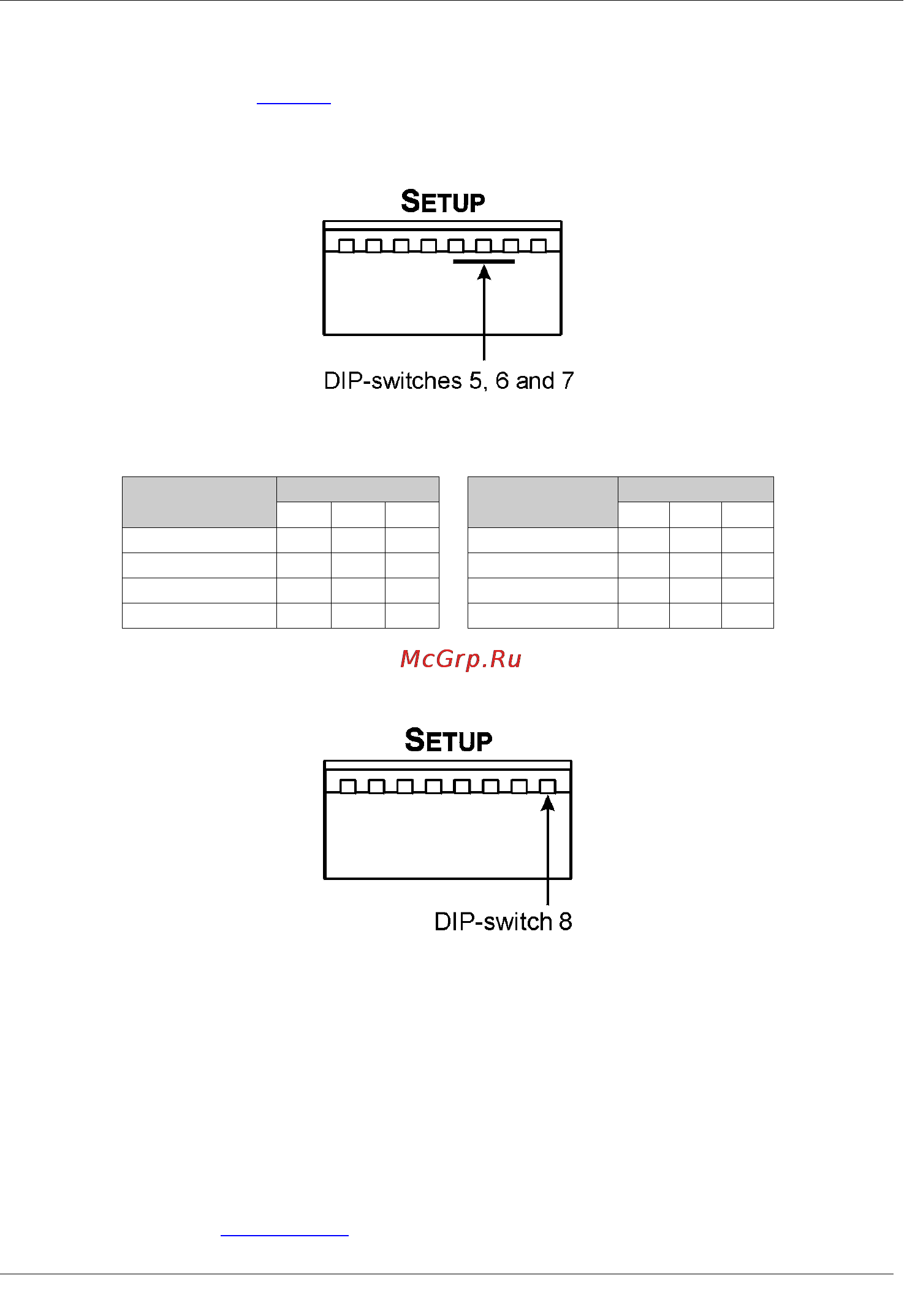 Kramer TP-185 [15/21] Setting the rs 232 rs 485 baud rate dip switches