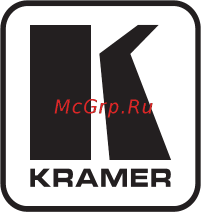 Kramer PT-100 Руководства по эксплуатации онлайн