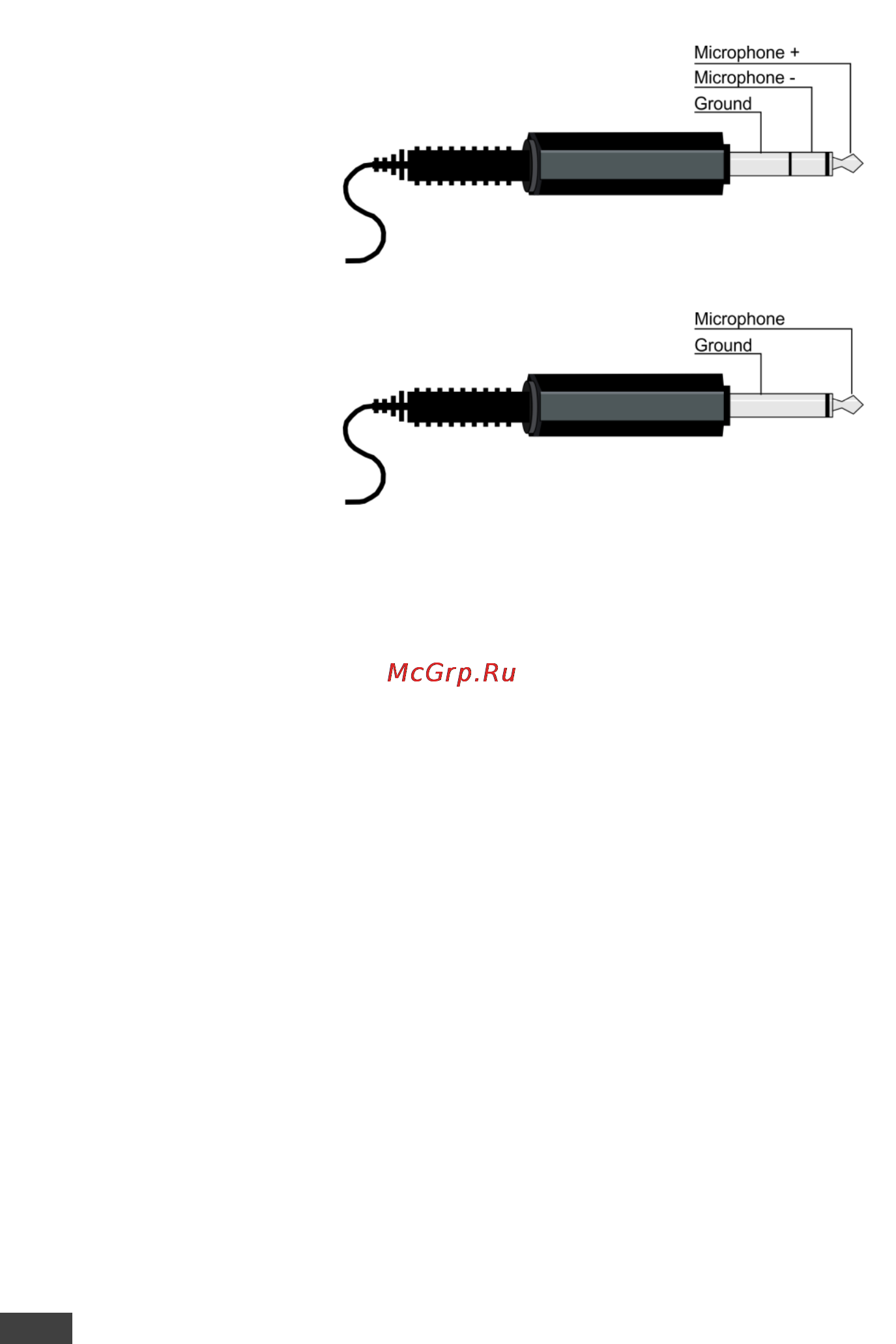 Kramer VP-440 [15/59] Microphone pinout