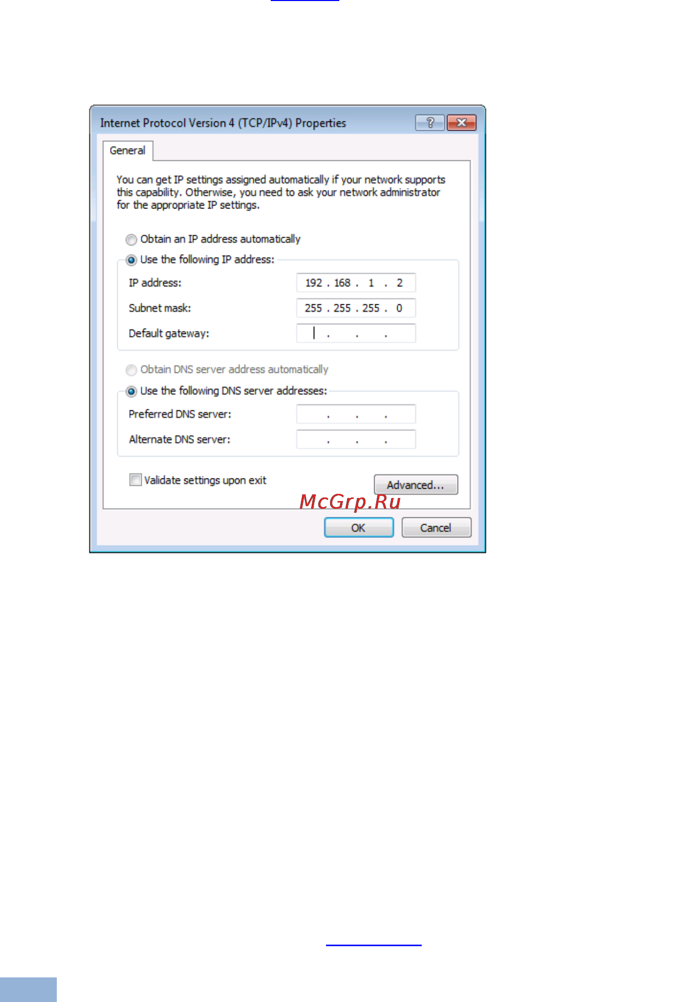 Kramer VP-553 [31/81] Control configuration via the ethernet port