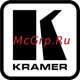 Kramer VP-747 [72/72] Kramer electronics ltd