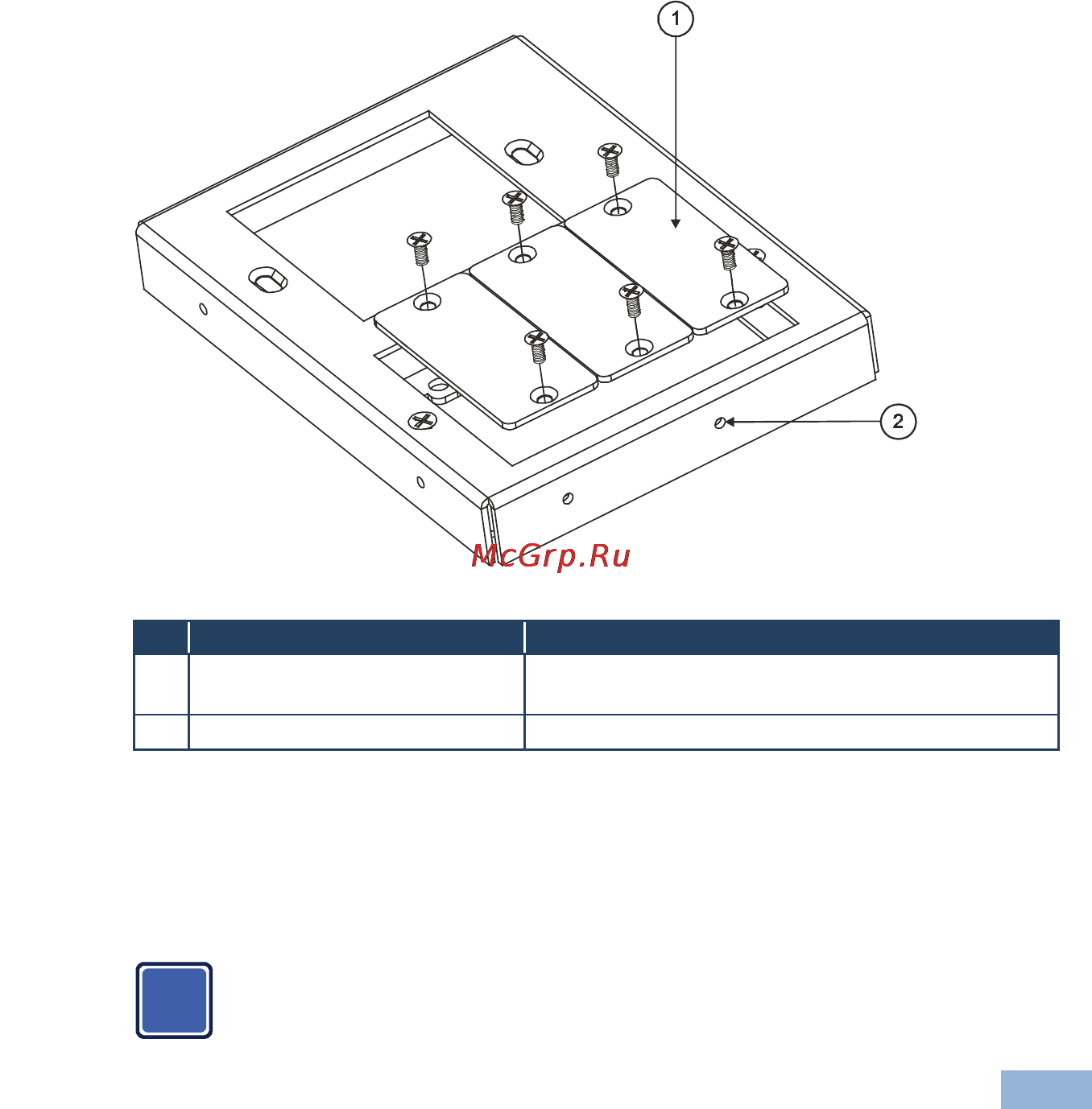 Kramer TBUS-5xl [12/20] Unscrew the two screws that fasten the blank plate to the inner frame and