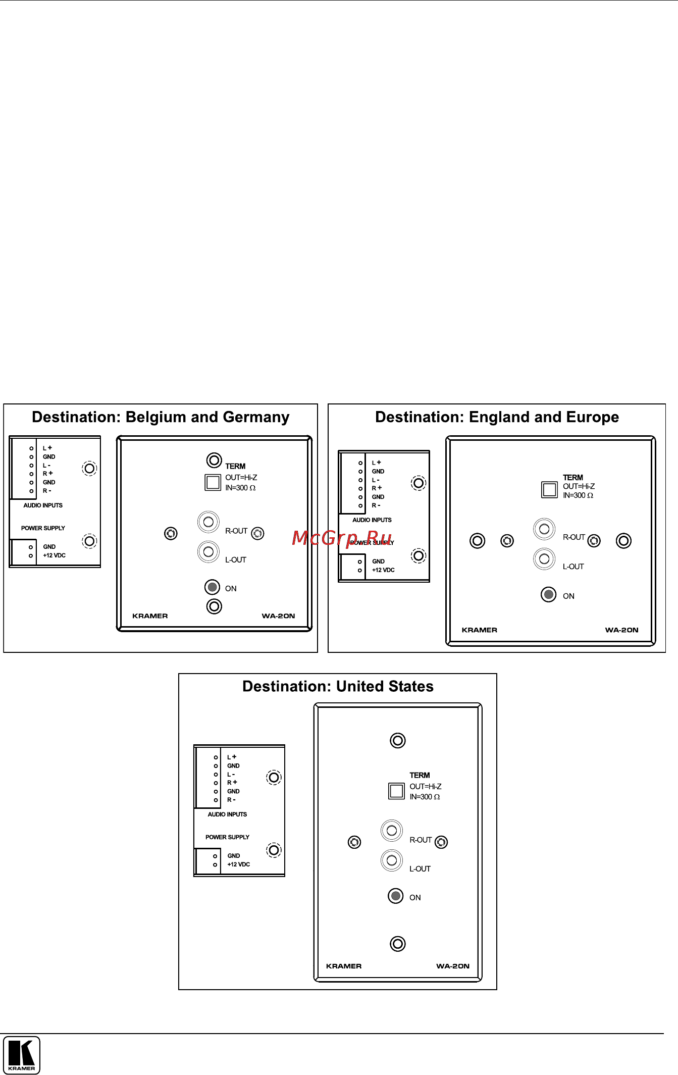 Kramer WAV-2 [31/41] Active wall plate wp devices