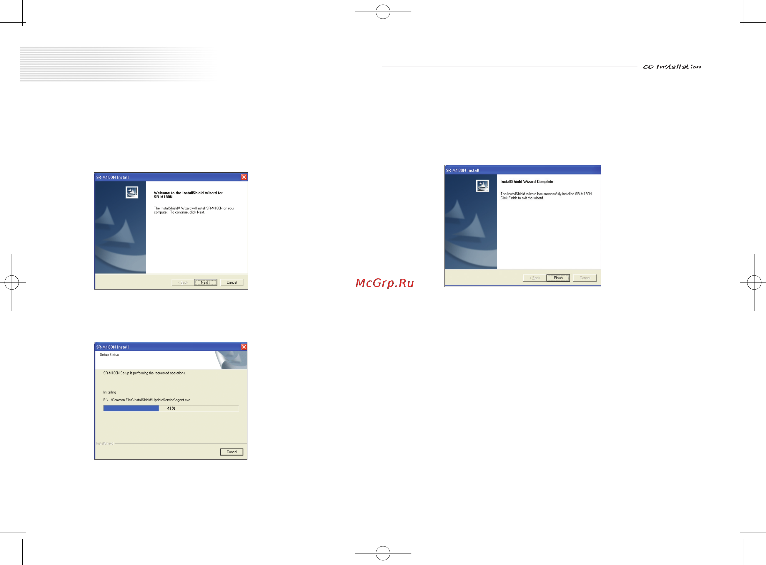 Safa SR-M190N (256Mb) [16/38] Cd installation