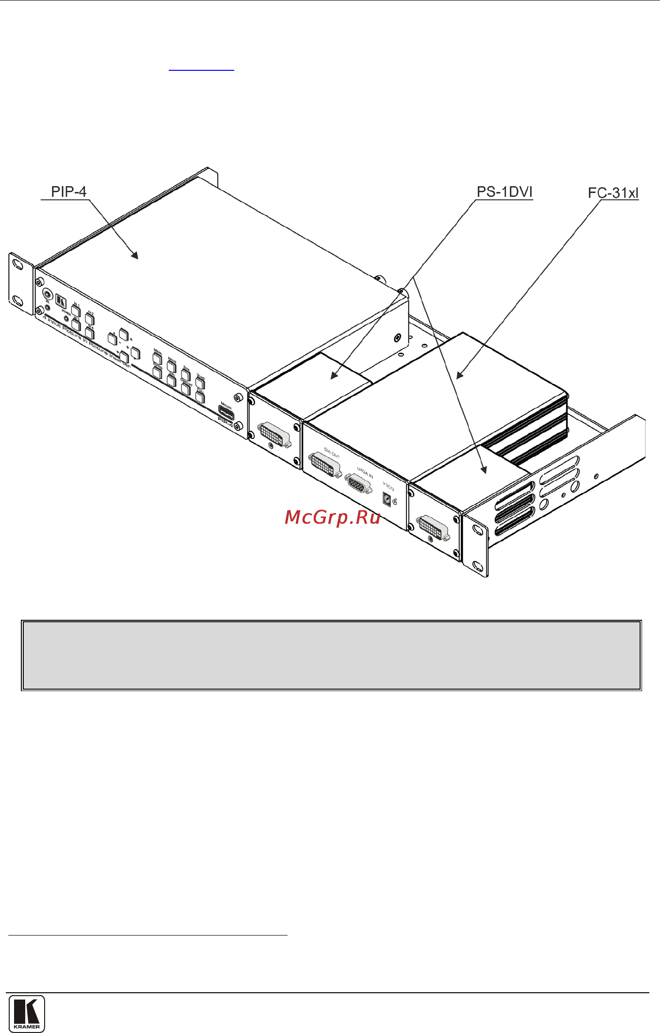 Kramer RK-1 [7/13] Your kramer rk 1 rack adapter