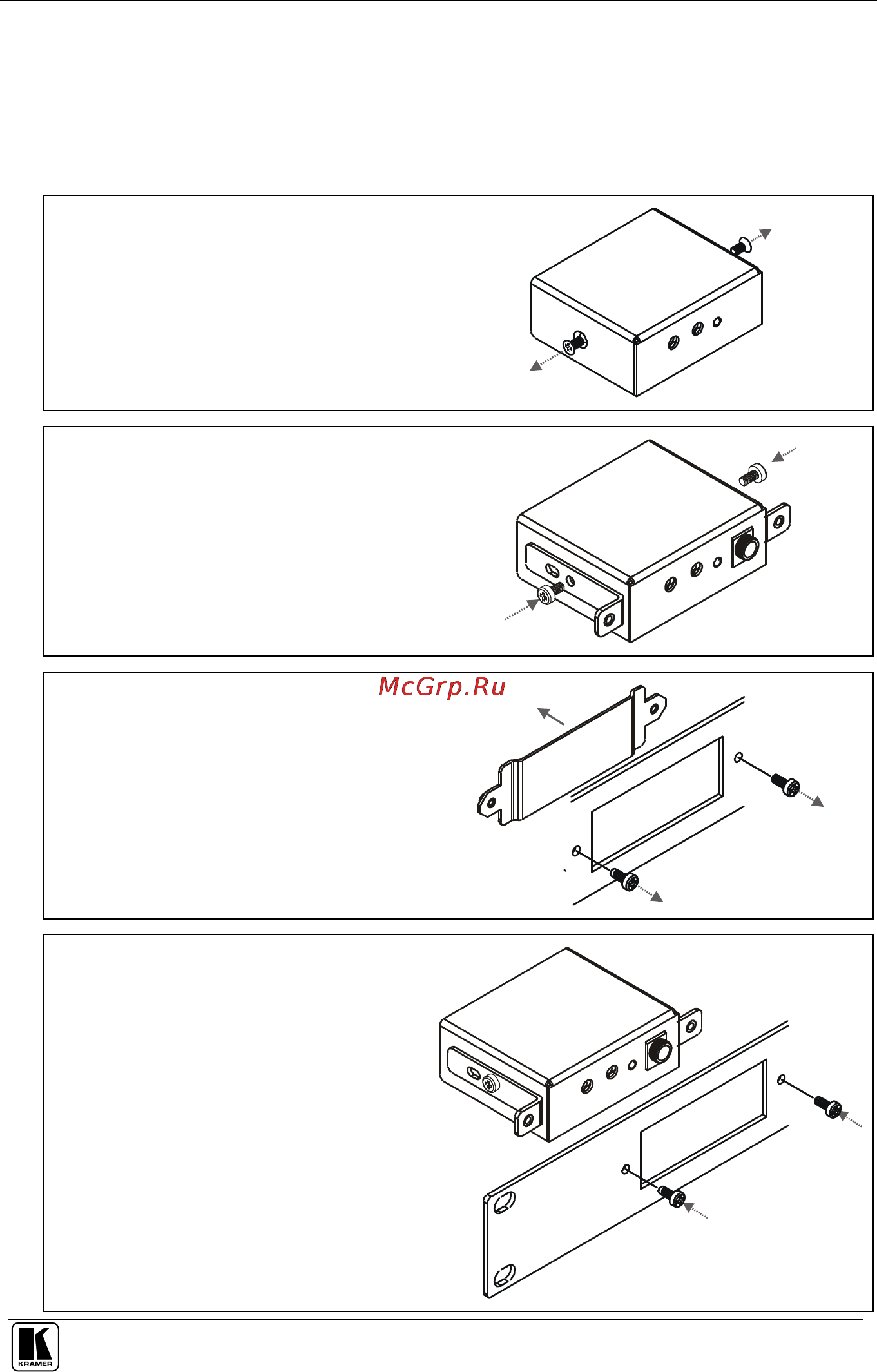 Kramer RK-3TR [15/18] Installing your rack adapter
