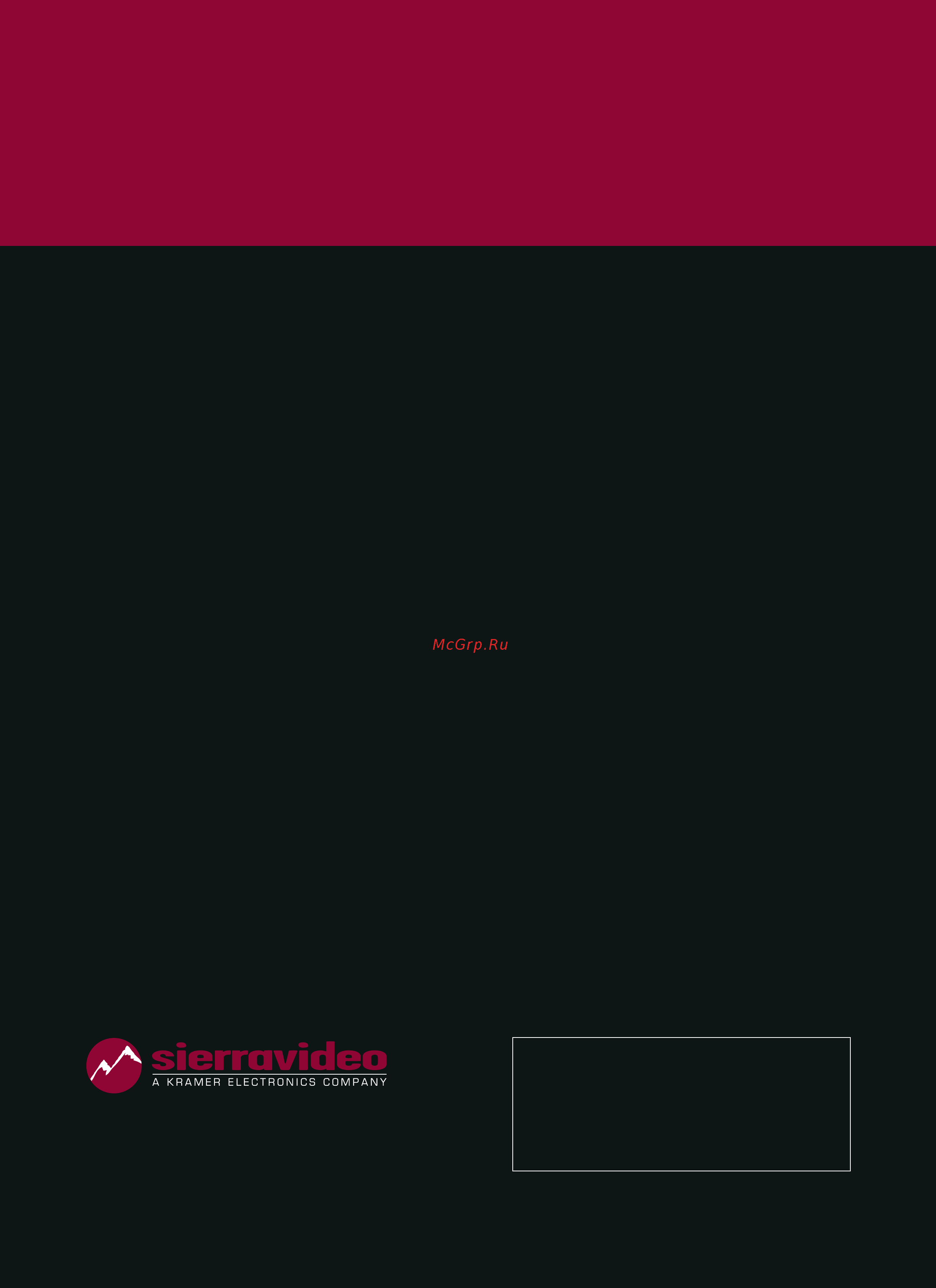 Kramer 32x1 1RU [16/16] Sierra video headquarters