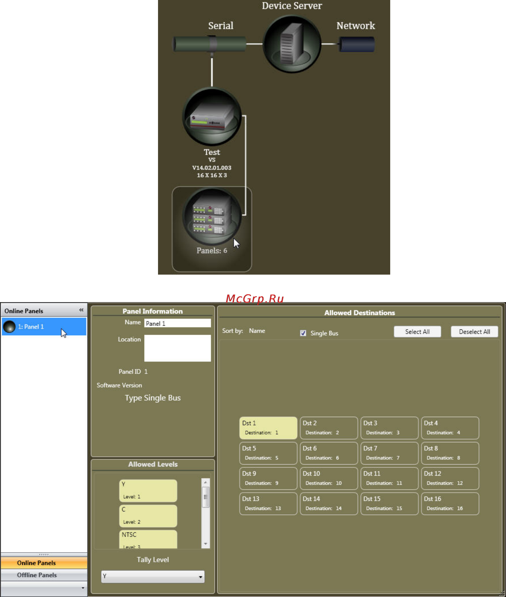 Kramer 16x1 [20/30] General settings