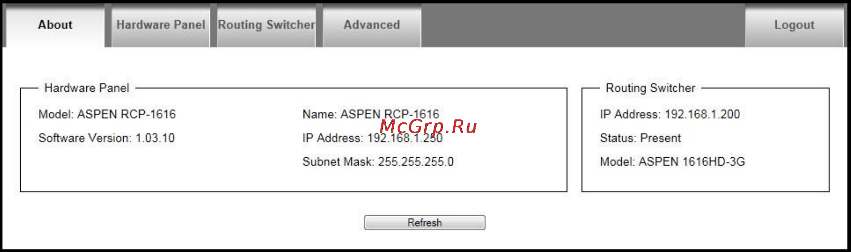 Kramer Aspen RCP-3232 Руководства по эксплуатации онлайн [19/52] 140666