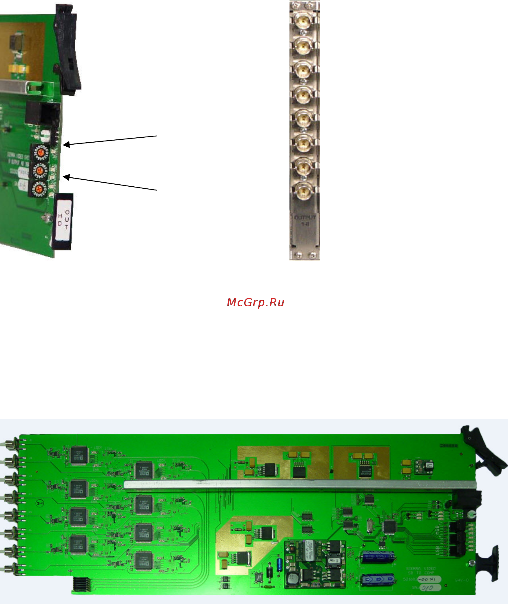 Kramer Sierra Ponderosa 6464HDR-64 [85/128] D to a output module optional
