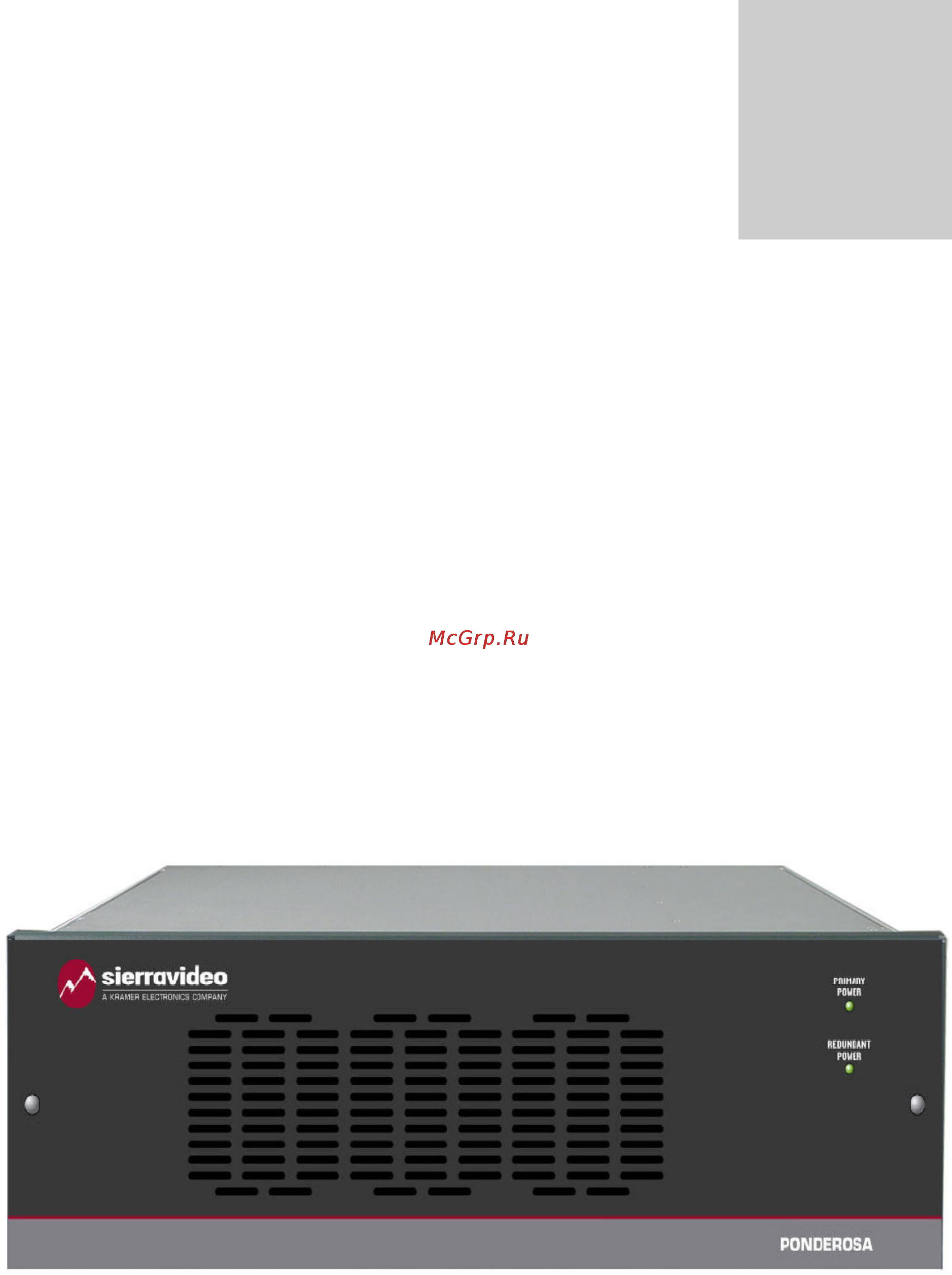 Kramer Sierra Ponderosa 6464HDR-64 [91/128] Optional audio