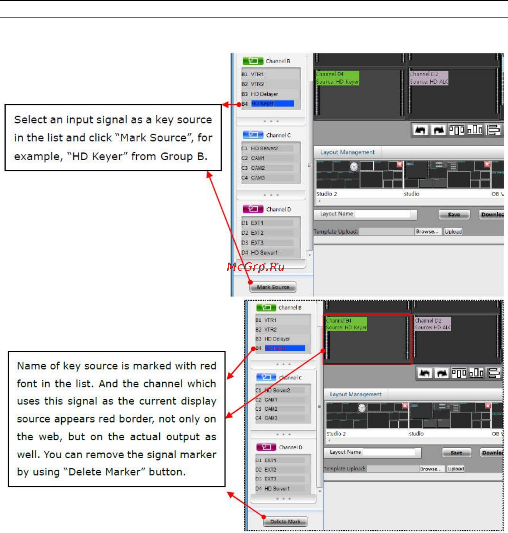 Kramer SierraView™ SVG Multi Viewer [41/85] Make delete signal marker
