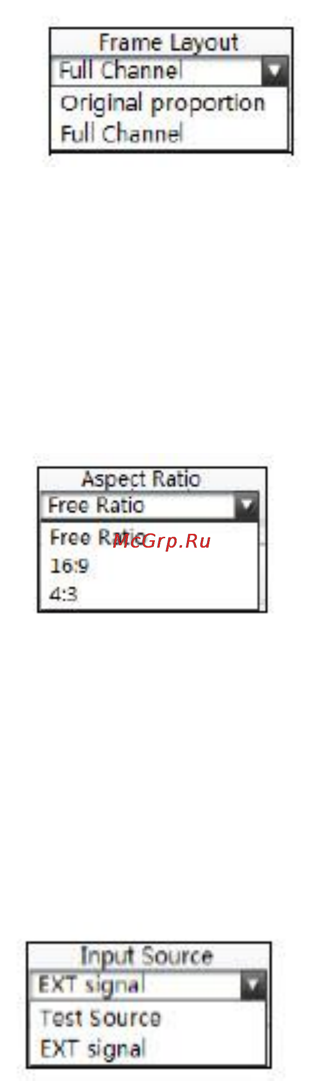 Kramer SierraView™ SVG Multi Viewer [53/85] Aspect ratio