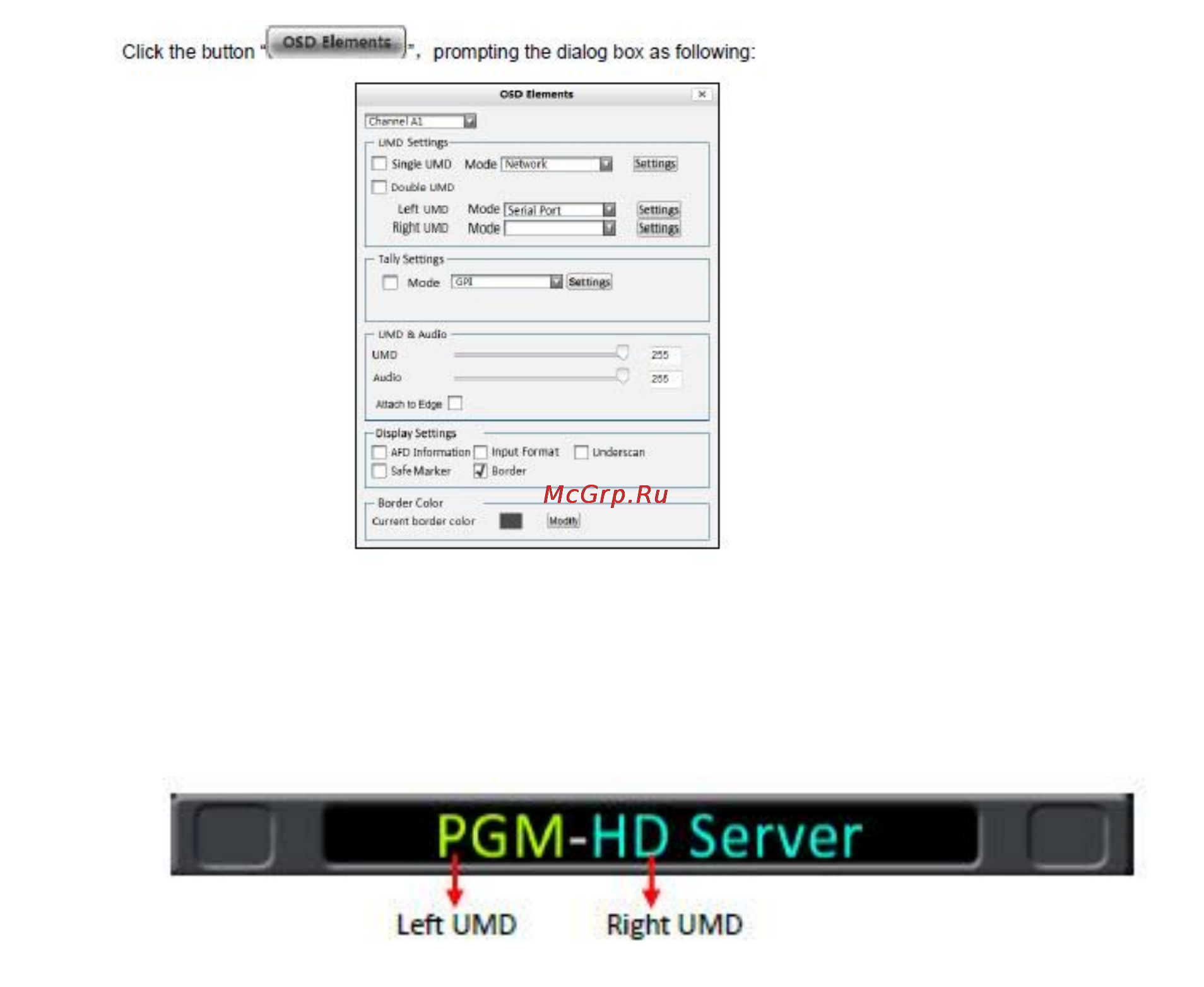 Kramer SierraView™ SVG Multi Viewer [57/85] Osd elements