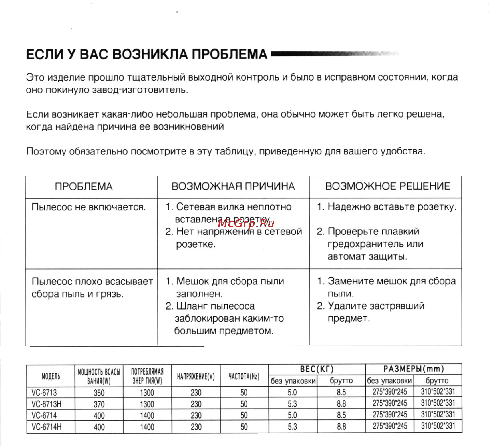 Samsung VC-6713 H [8/8] Замените мешок для сбора