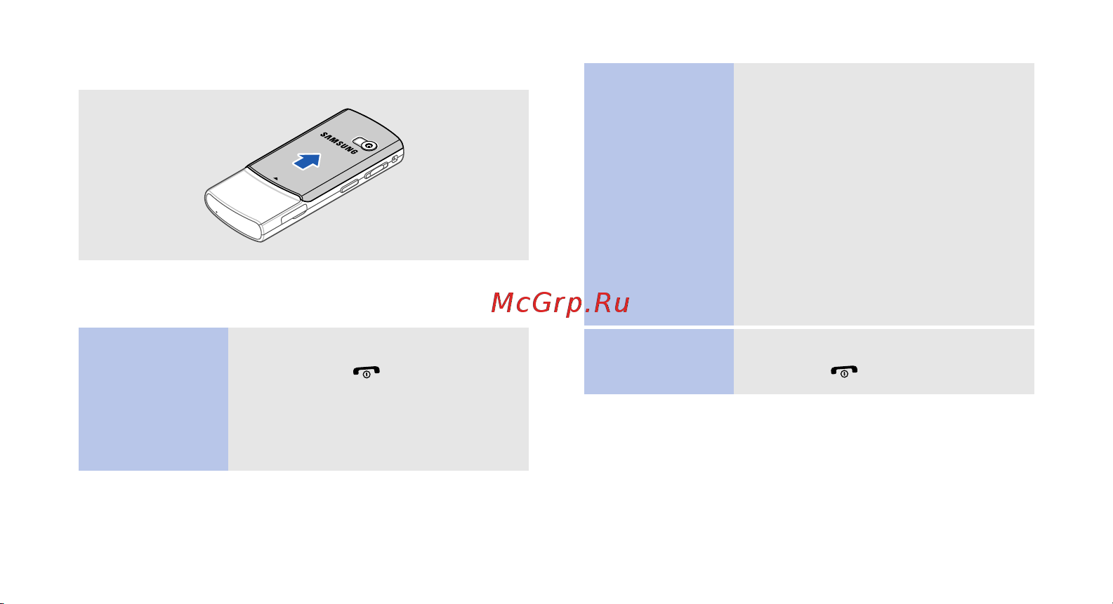 Samsung SGH-D780 [10/58] Включение и выключение телефона