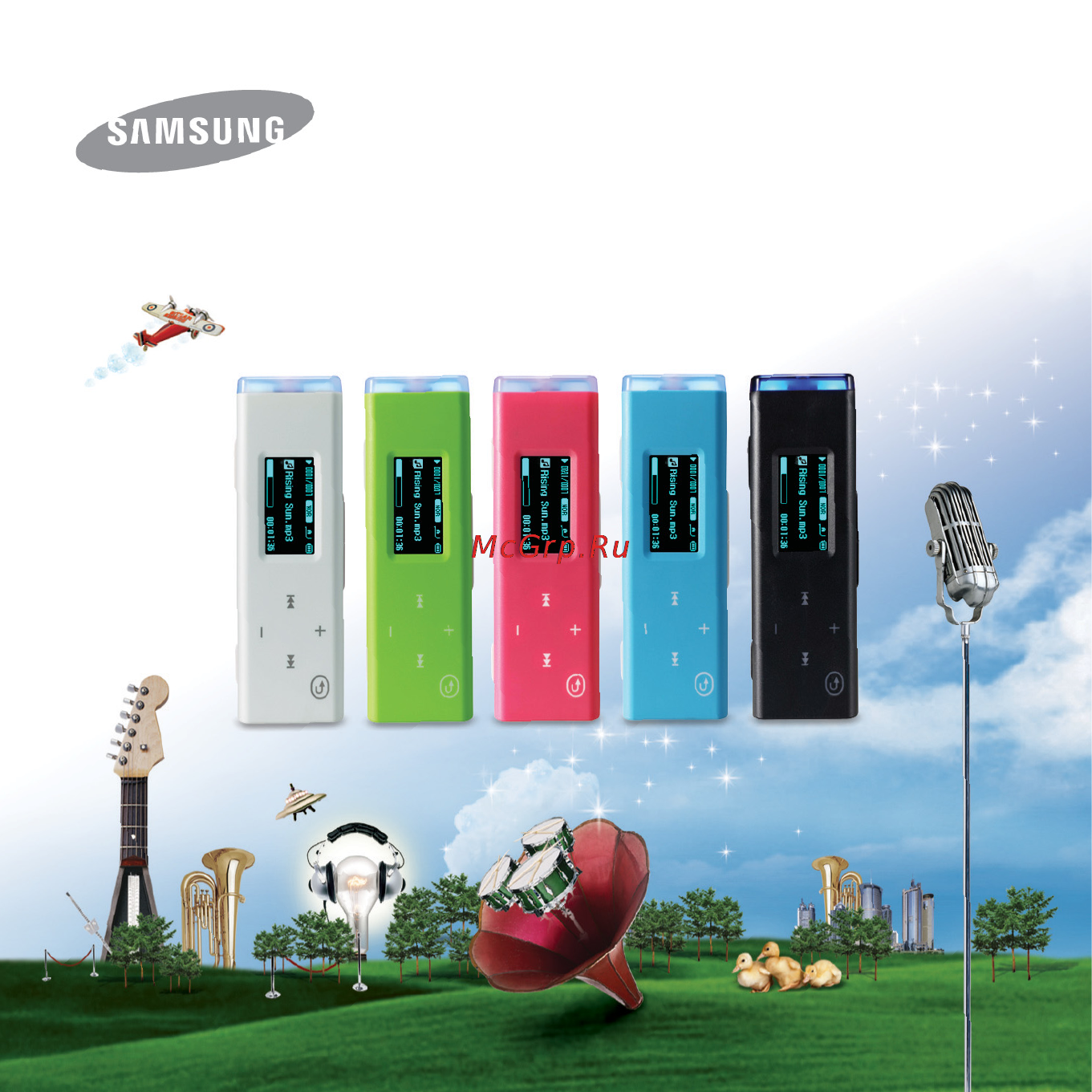 Samsung YP-U3ZP (1Gb) P Инструкция по эксплуатации онлайн