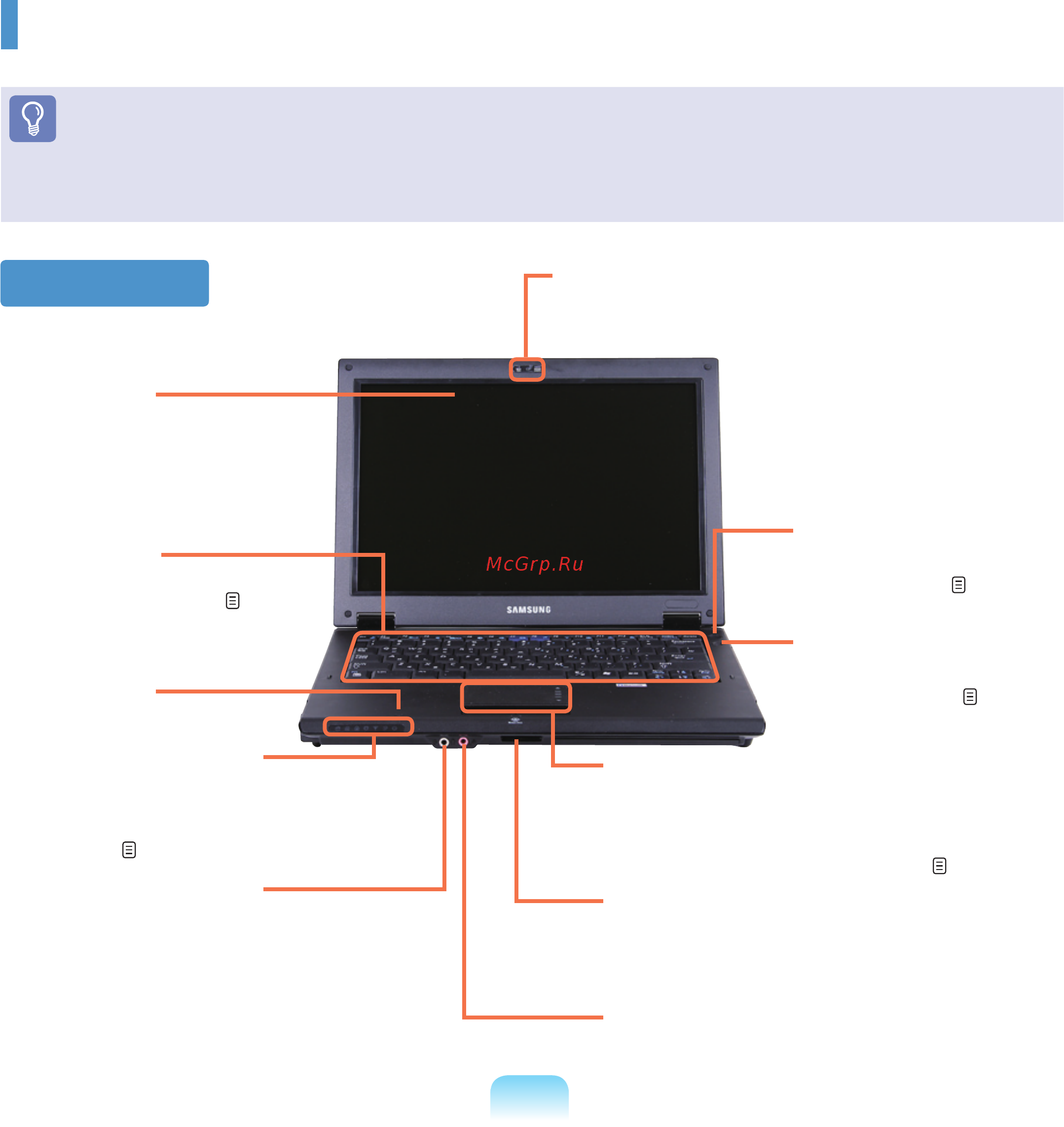 Samsung Q45/A007RED [40/207] Индикаторы состояния