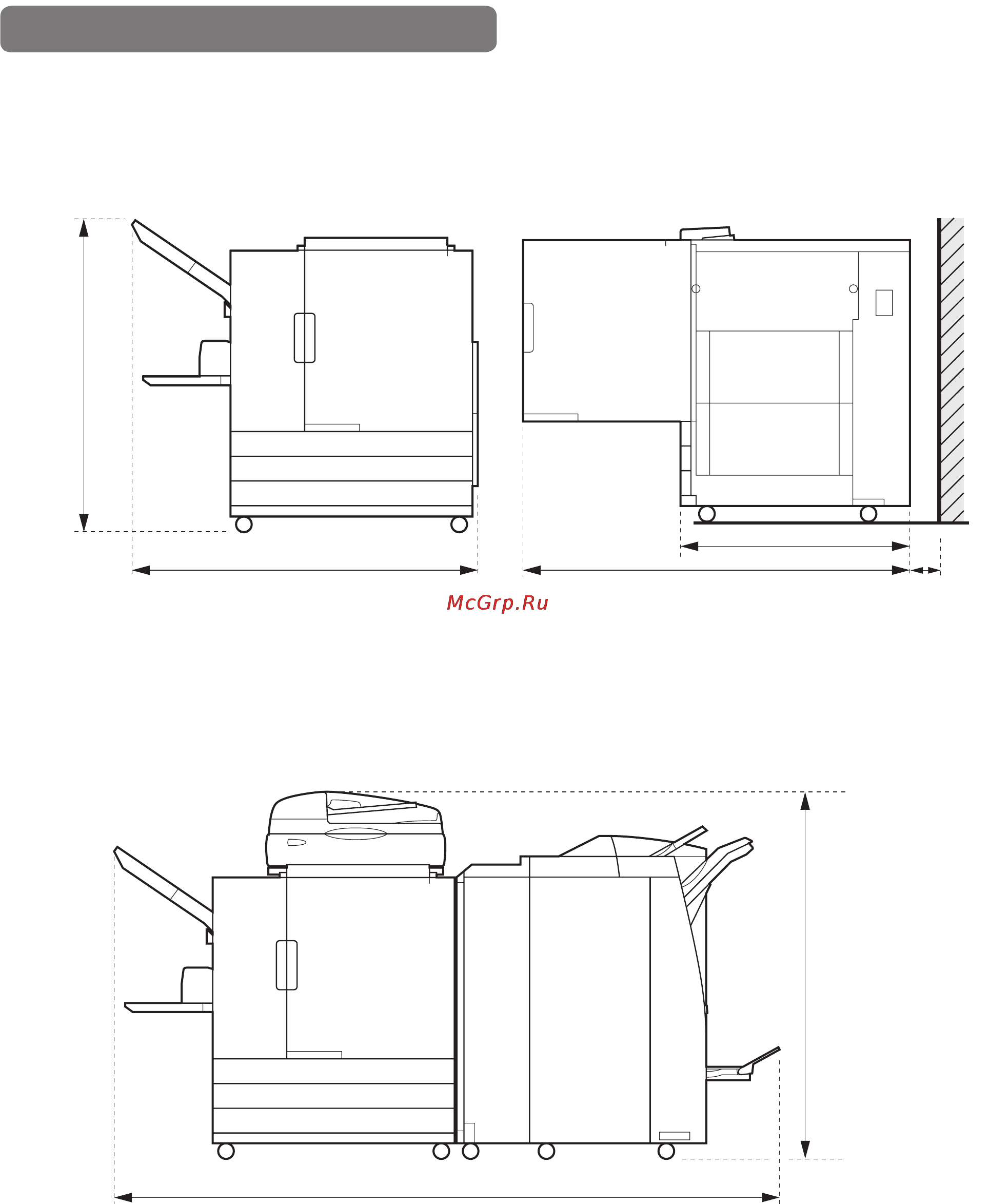 Riso ComColor 7150 [9/30] Требуемое пространство