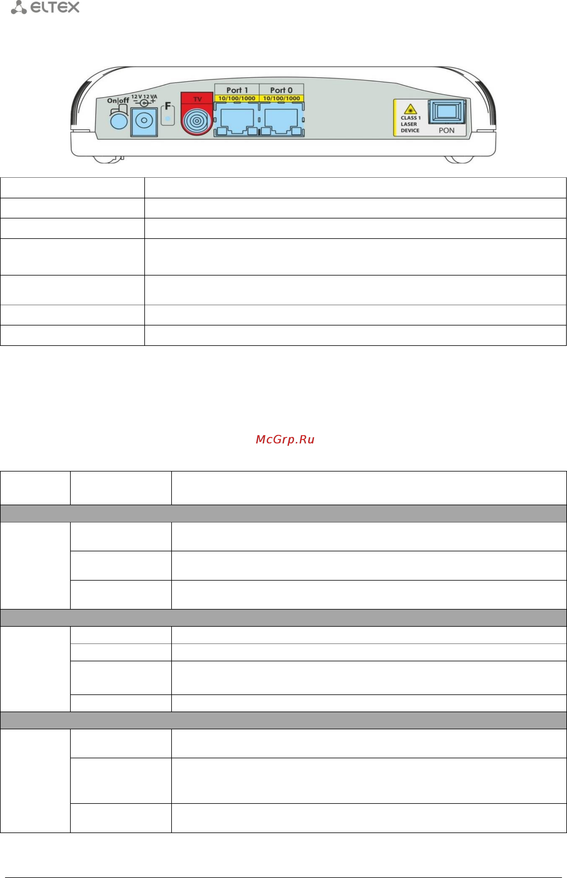 Eltex ONT NTP-RG-1402G-W [6/12] Только для ntp 2c