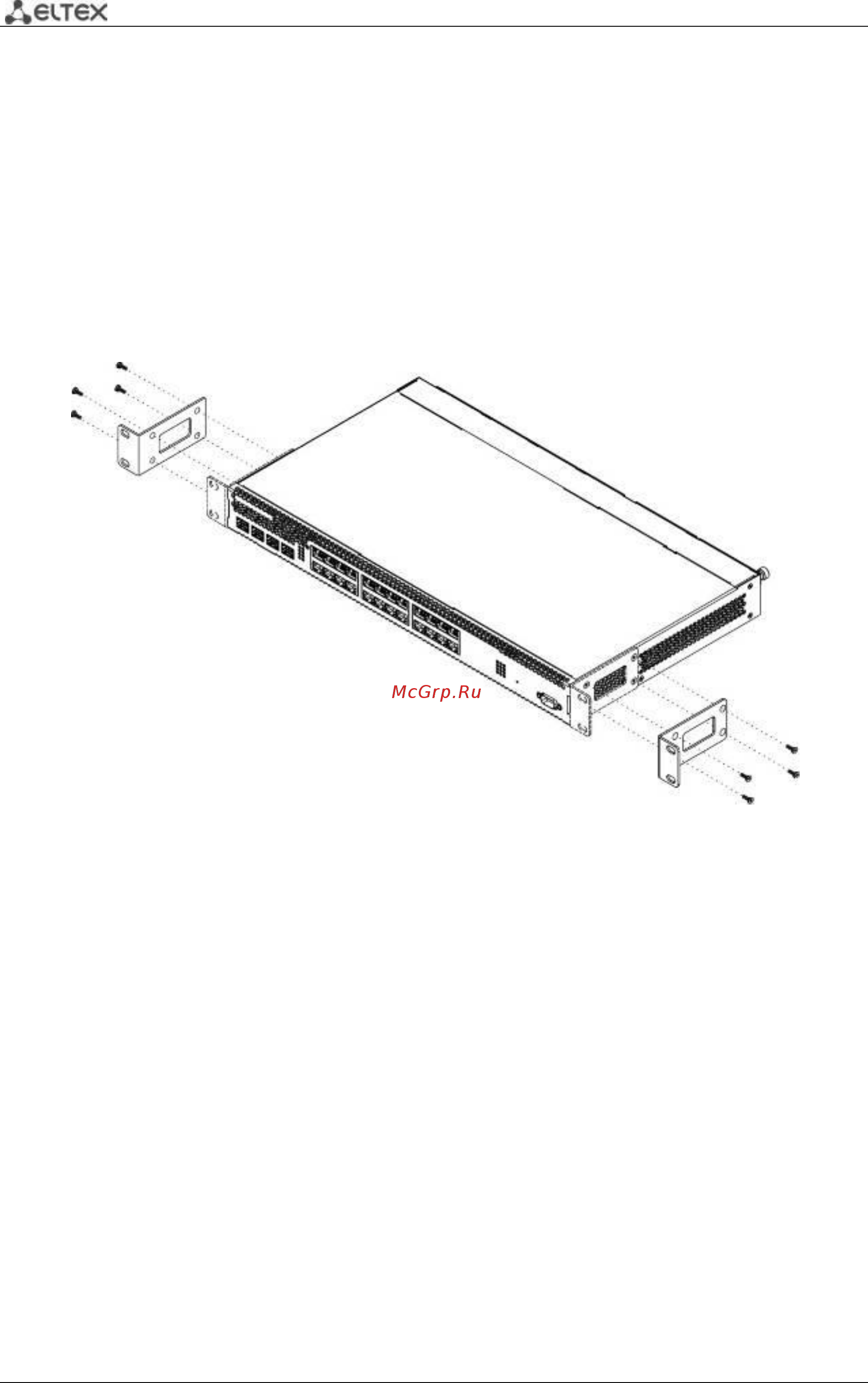 Eltex MES3124F [26/261] Крепление кронштейнов