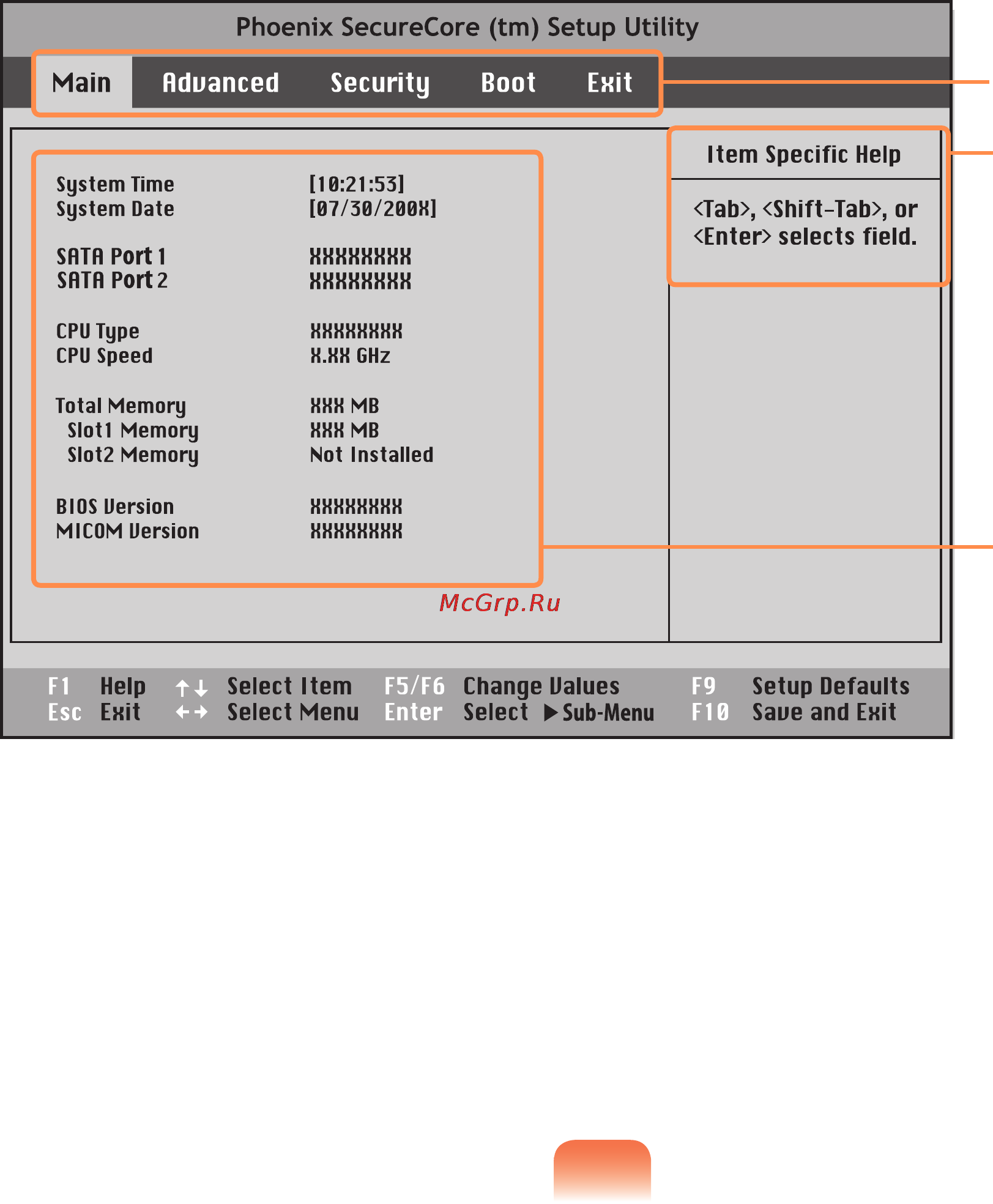 Samsung NP-Q320-FS05RU [152/227] Спустя некоторое время отобразится экран настройки bios