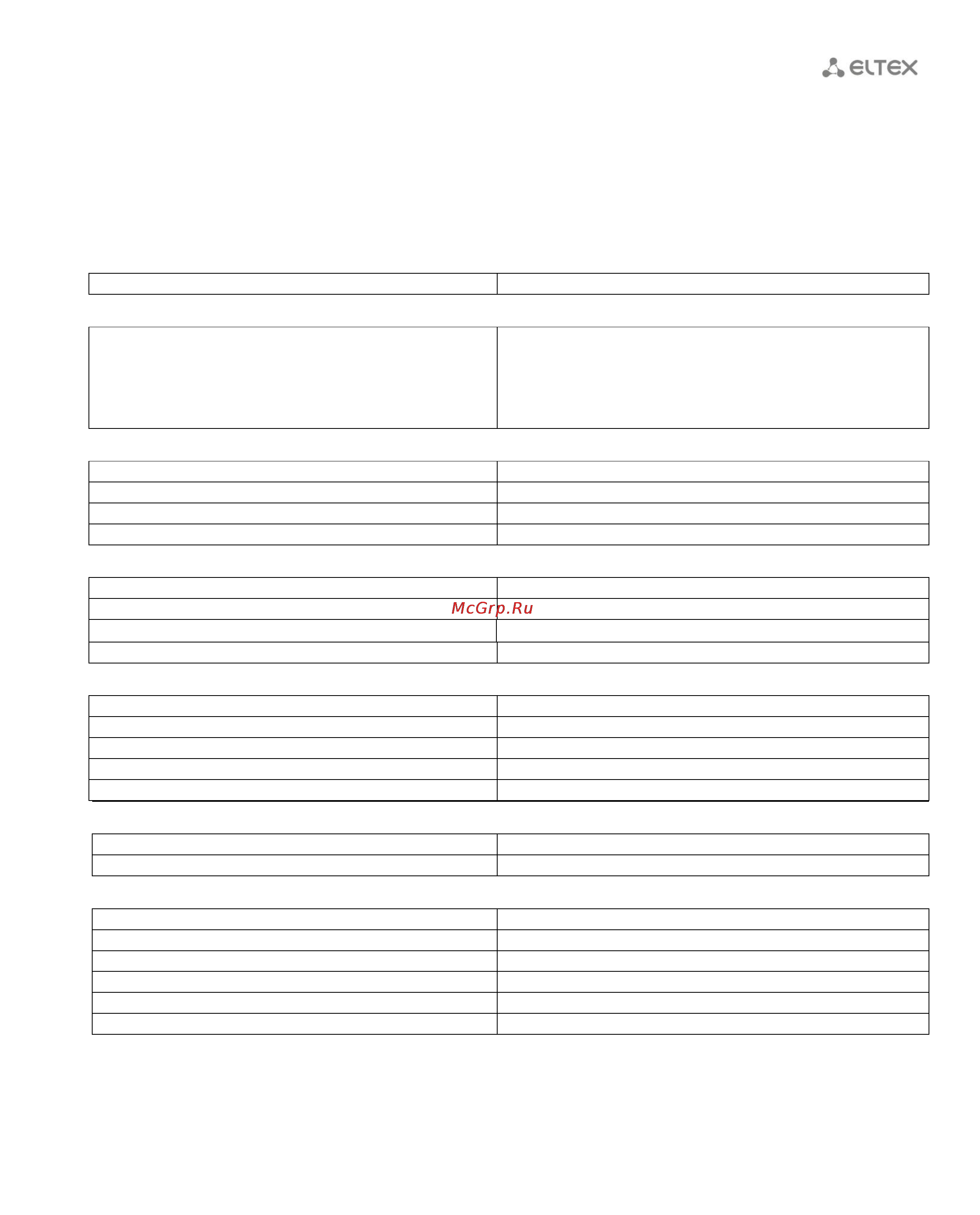 Eltex TAU-1M.IP [11/116] Параметры lan интерфейса ethernet