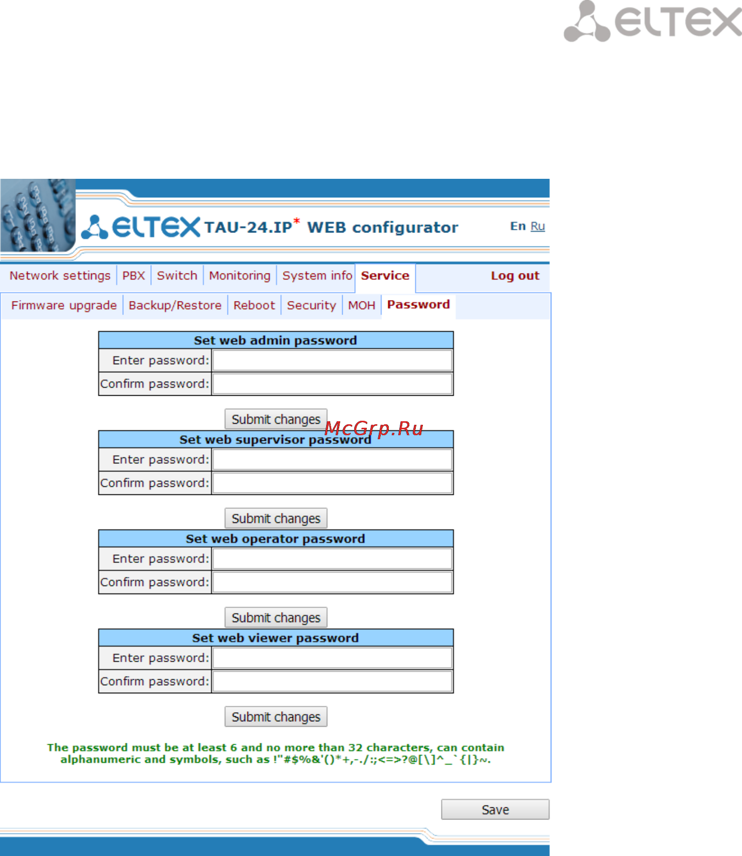 Eltex TAU-16.IP (16 FXS) [147/256] ________________________________________________________________________________