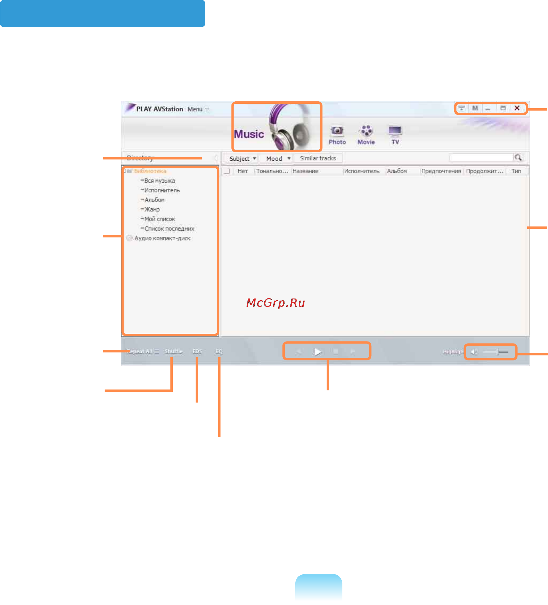Samsung NP-R460 [124/218] Музыкальная станция
