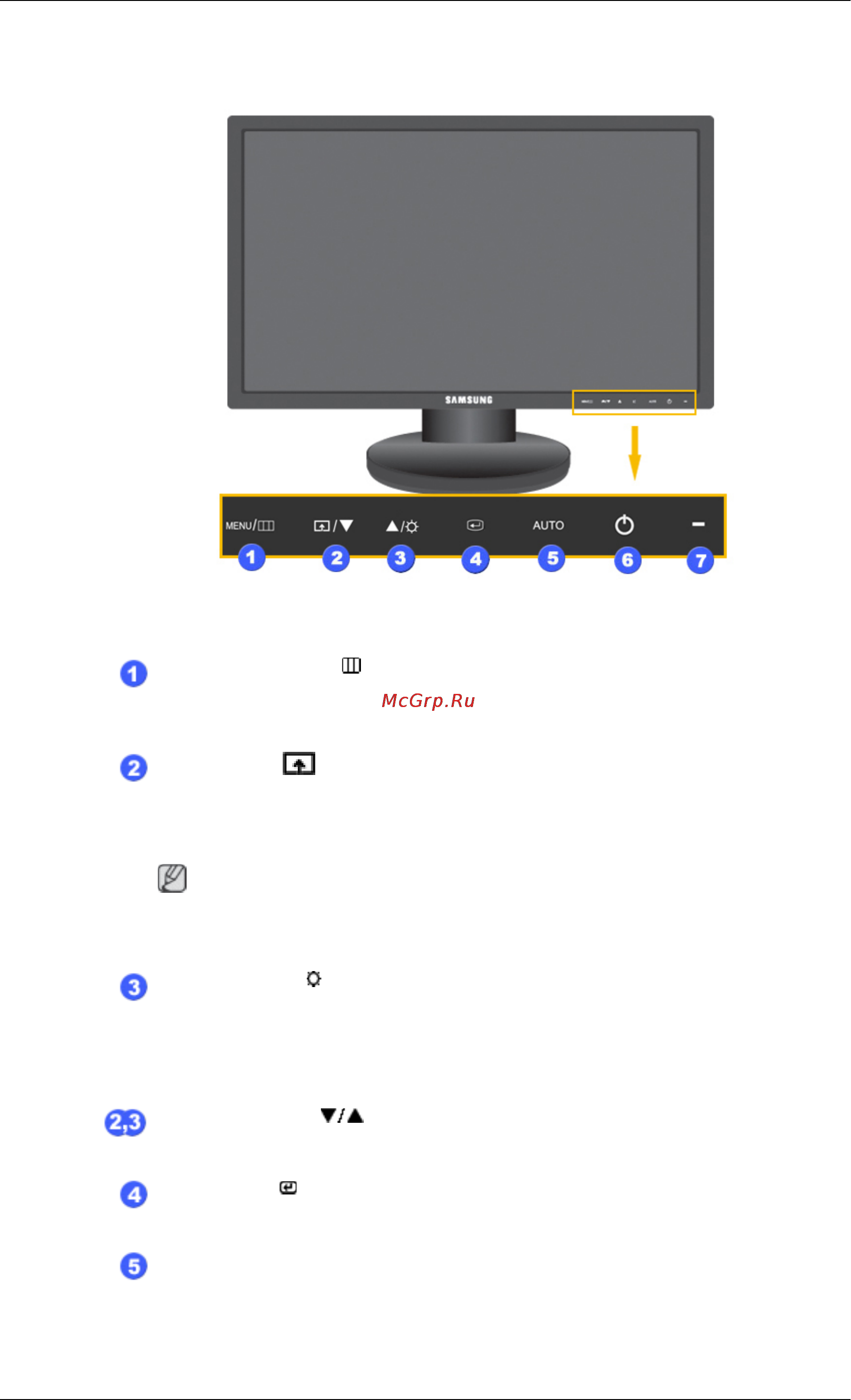 Samsung 2243 NWX [11/70] Вид спереди