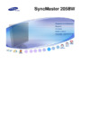 Samsung 205 BW (CSQ) Инструкция по эксплуатации
