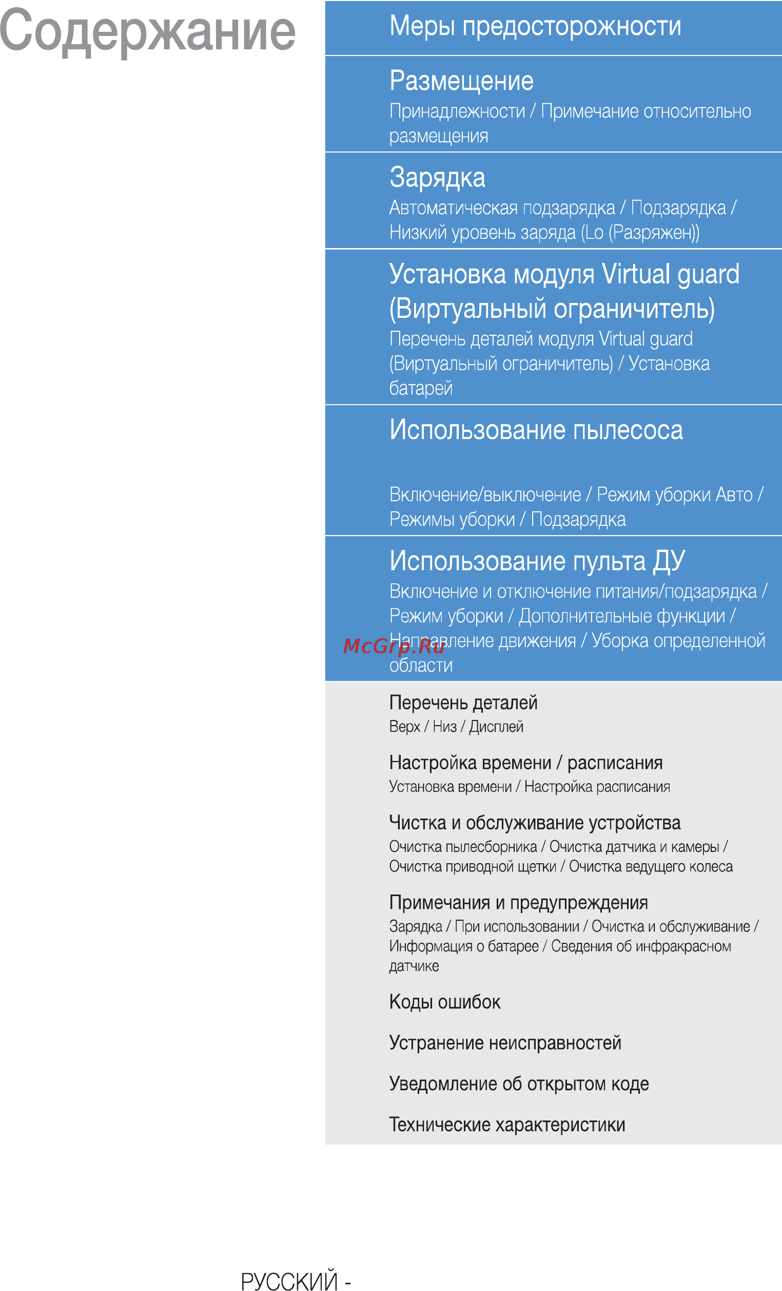 Samsung SR20H9050U [2/28] Зарядка