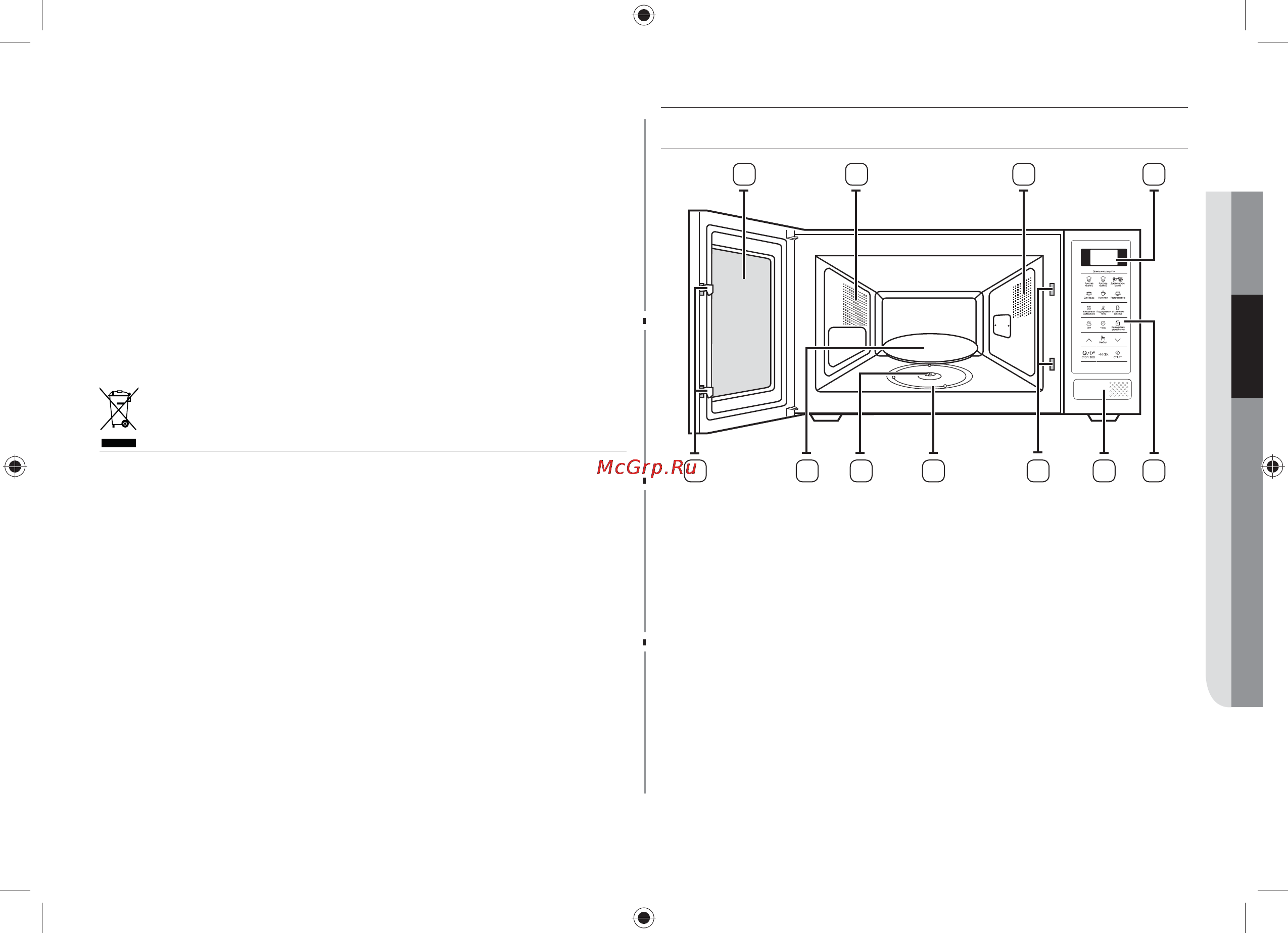 Samsung ME83MRTQS [11/36] Функции микроволновой печи