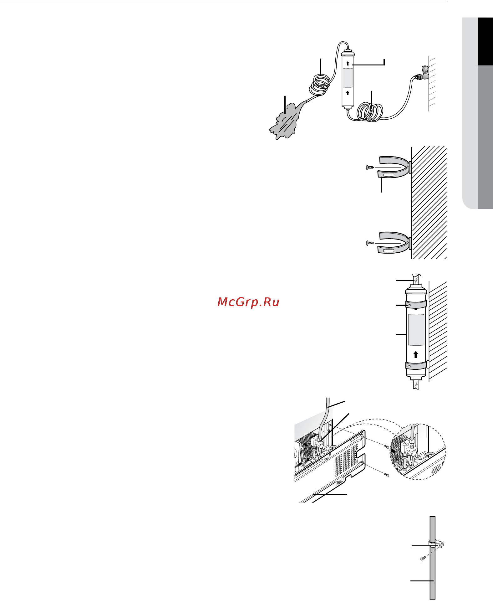 Samsung RS21HDLMR1 [21/42] Установка холодильника side by side