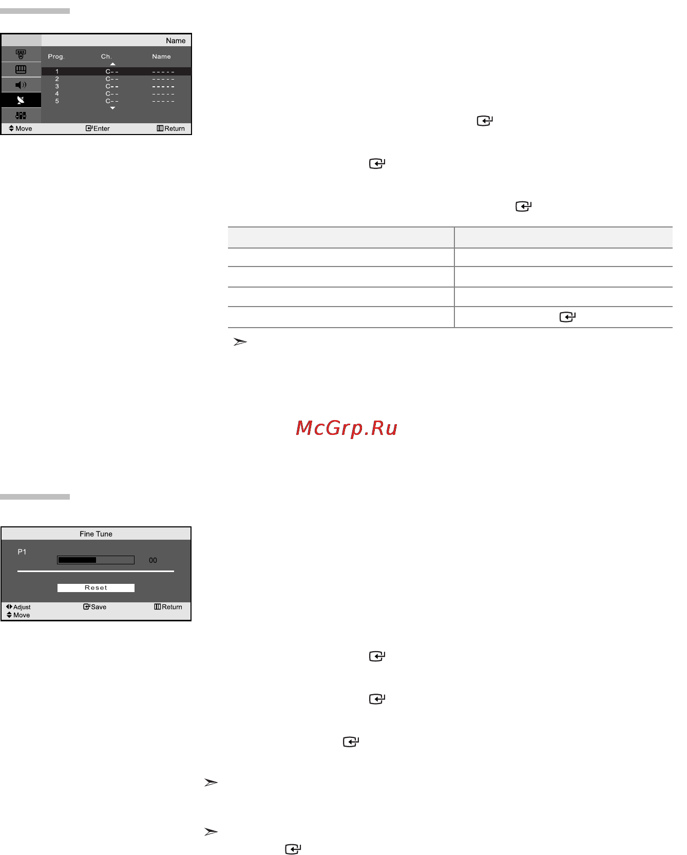 Samsung LE-20S52 B [12/66] Assigning channels names