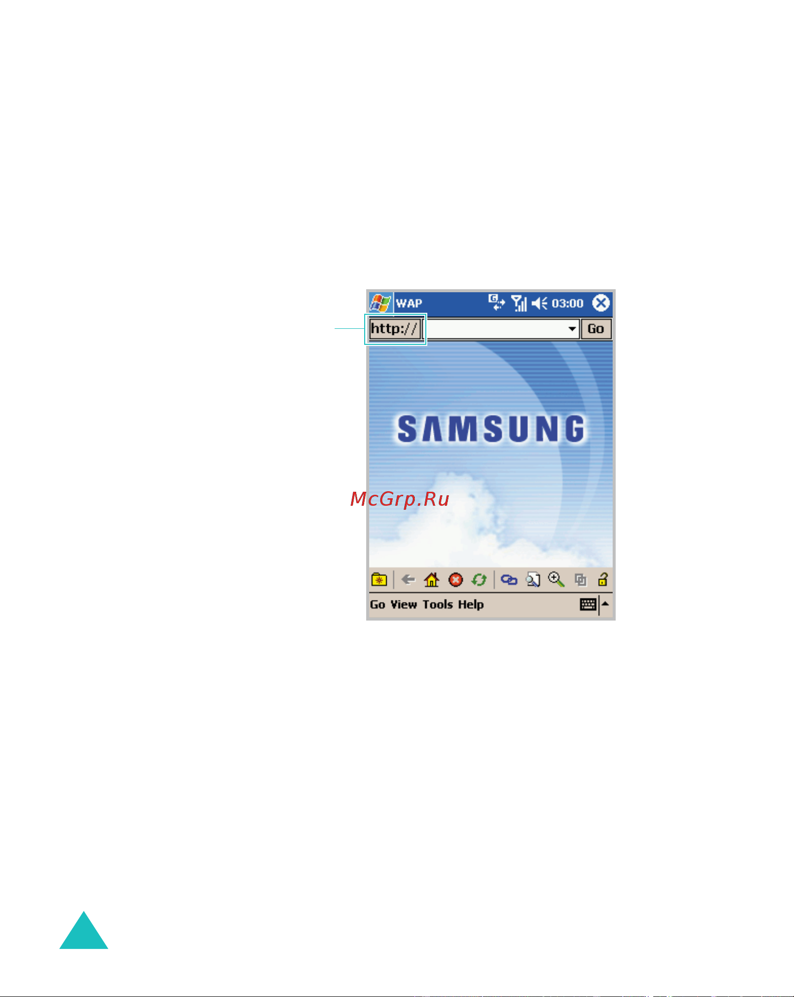 Samsung I700 [160/285] Использование мастера url адресов