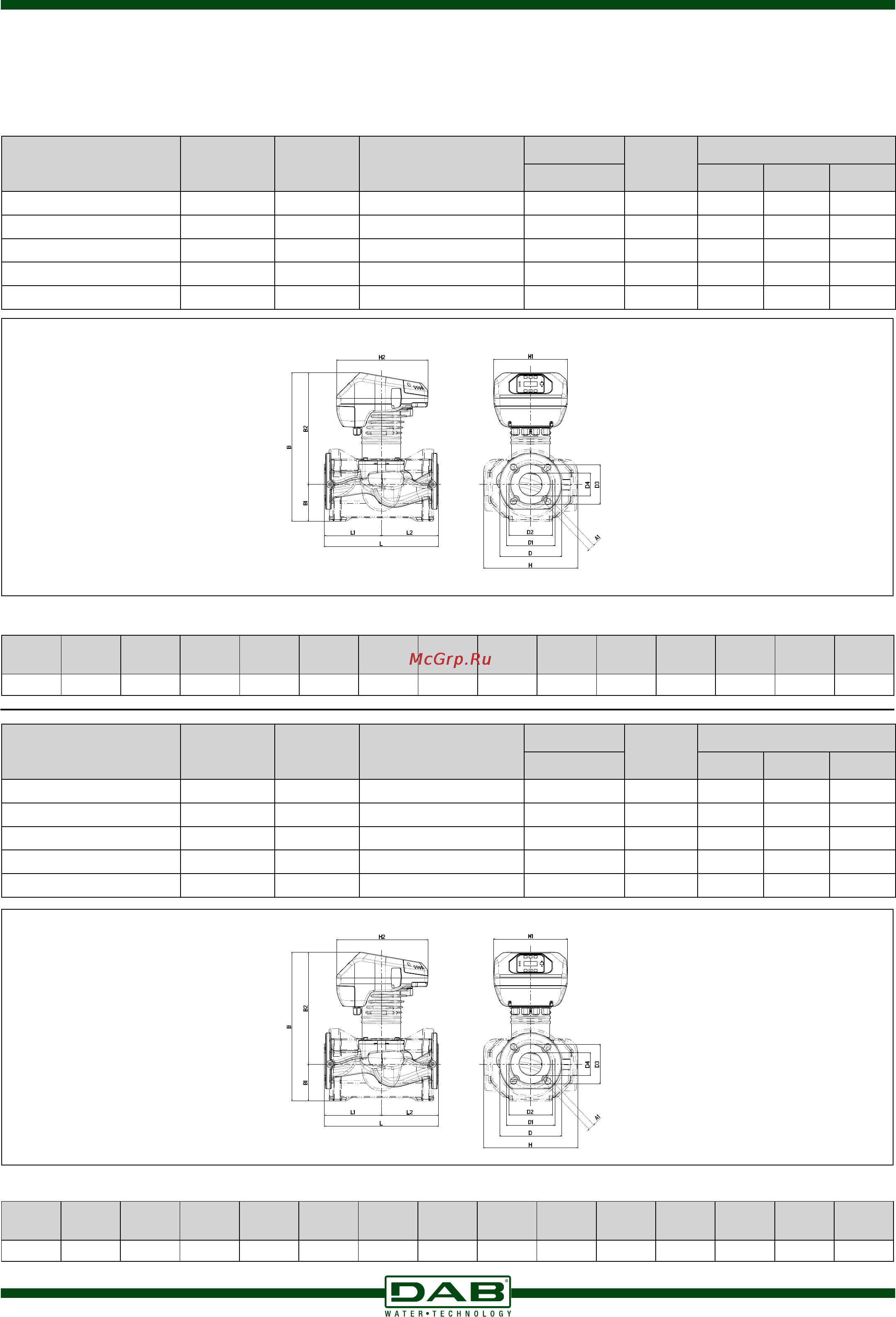 DAB EVOPLUS D 80/250.40 M [41/64] Циркуляционные насосы с электронным регулированием для отопления и кондиционирования воздуха