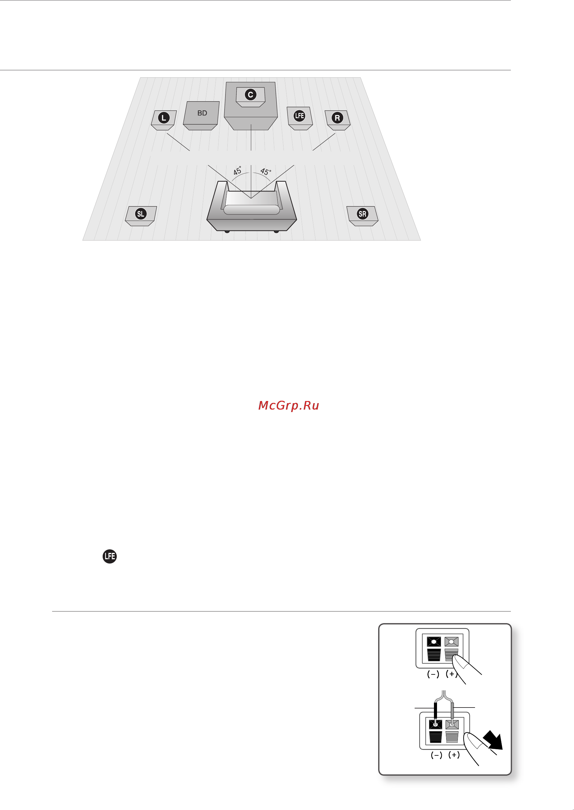 Samsung HT-BD1255R [20/86] В этом разделе описываются различные способы подключения домашнего кинотеатра blu ray к внешним устройствам перед перемещением или установкой продукта обязательно отключите...