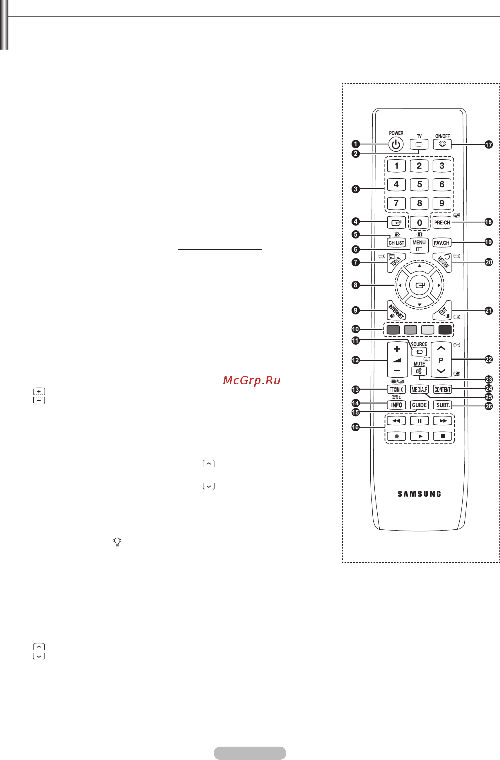 Samsung PS-50 B850 Y1W [8/74] Пульт дистанционного управления