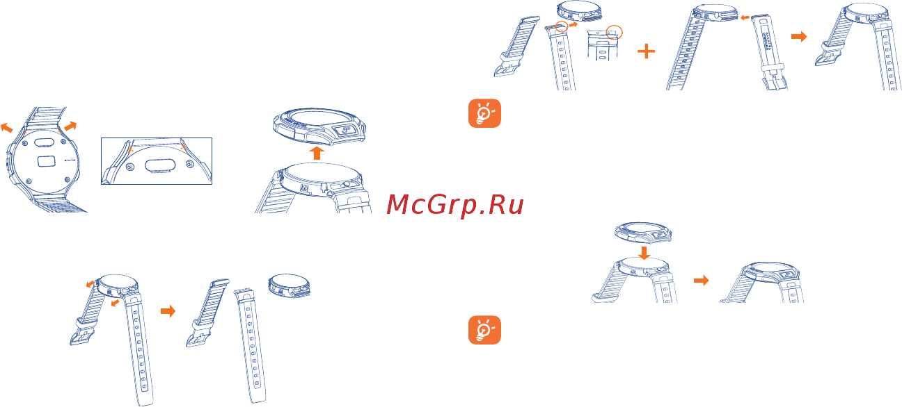 Alcatel GO Watch SM03 [2/17] Замена фронтального корпуса и браслета