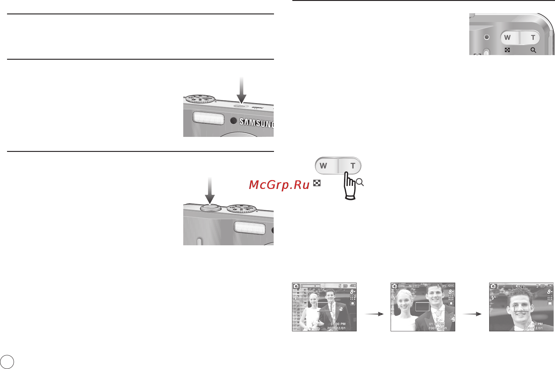 Samsung D760 Silver [23/94] Использование кнопок управления для настройки фотокамеры