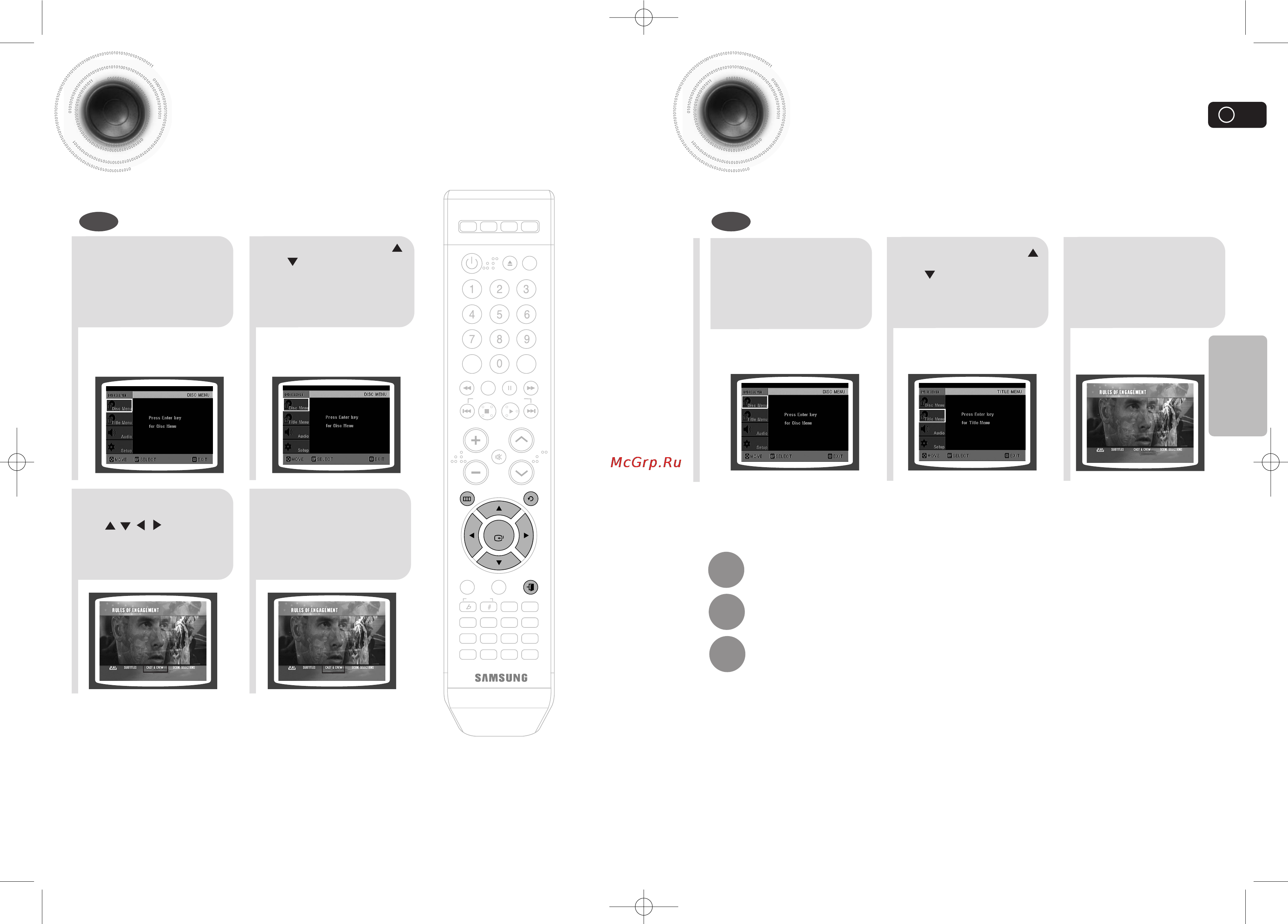 Samsung MAX-DA54Q [18/35] Использование меню диска