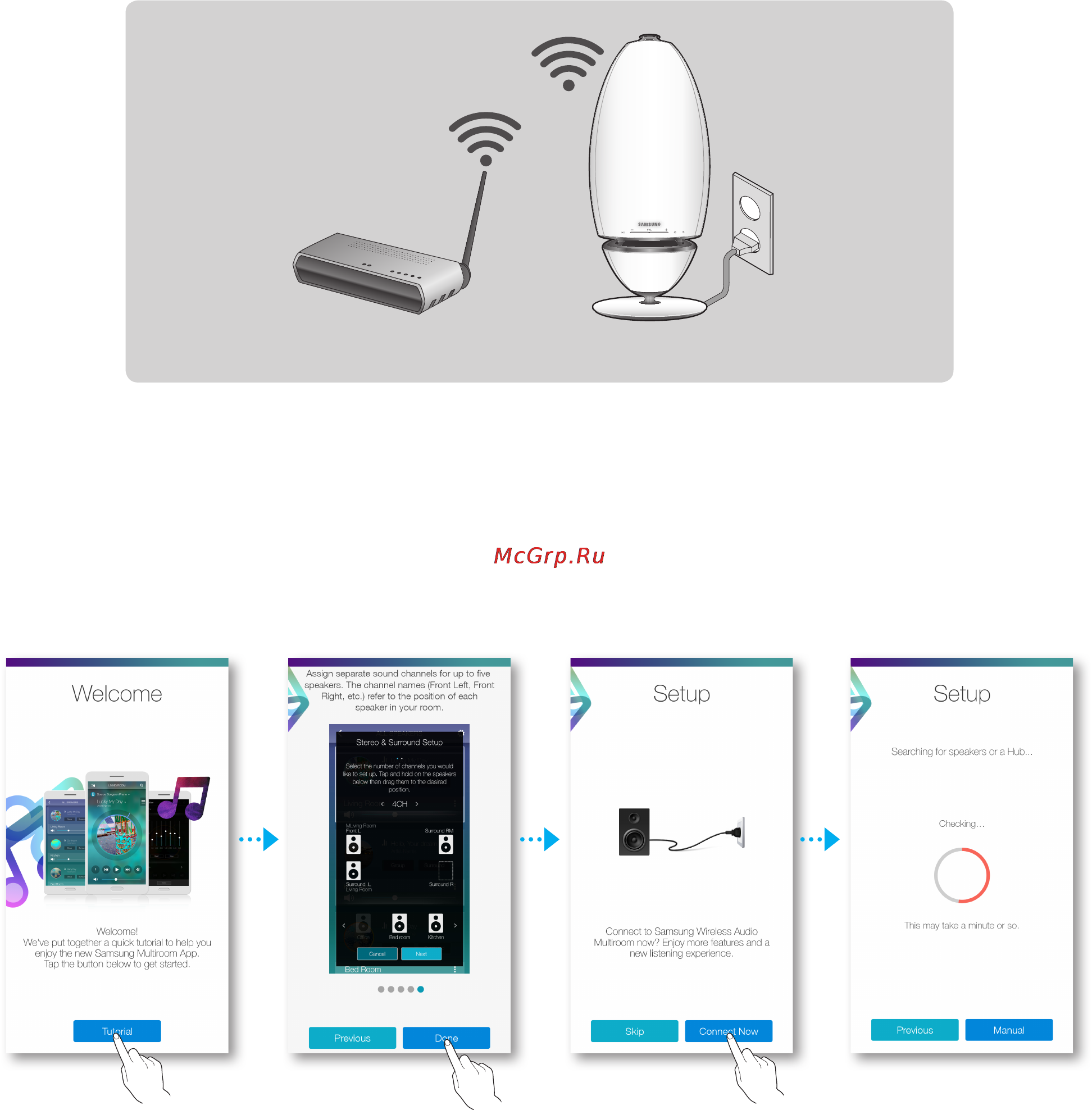 Samsung WAM7500 [9/69] Подключение к wi fi
