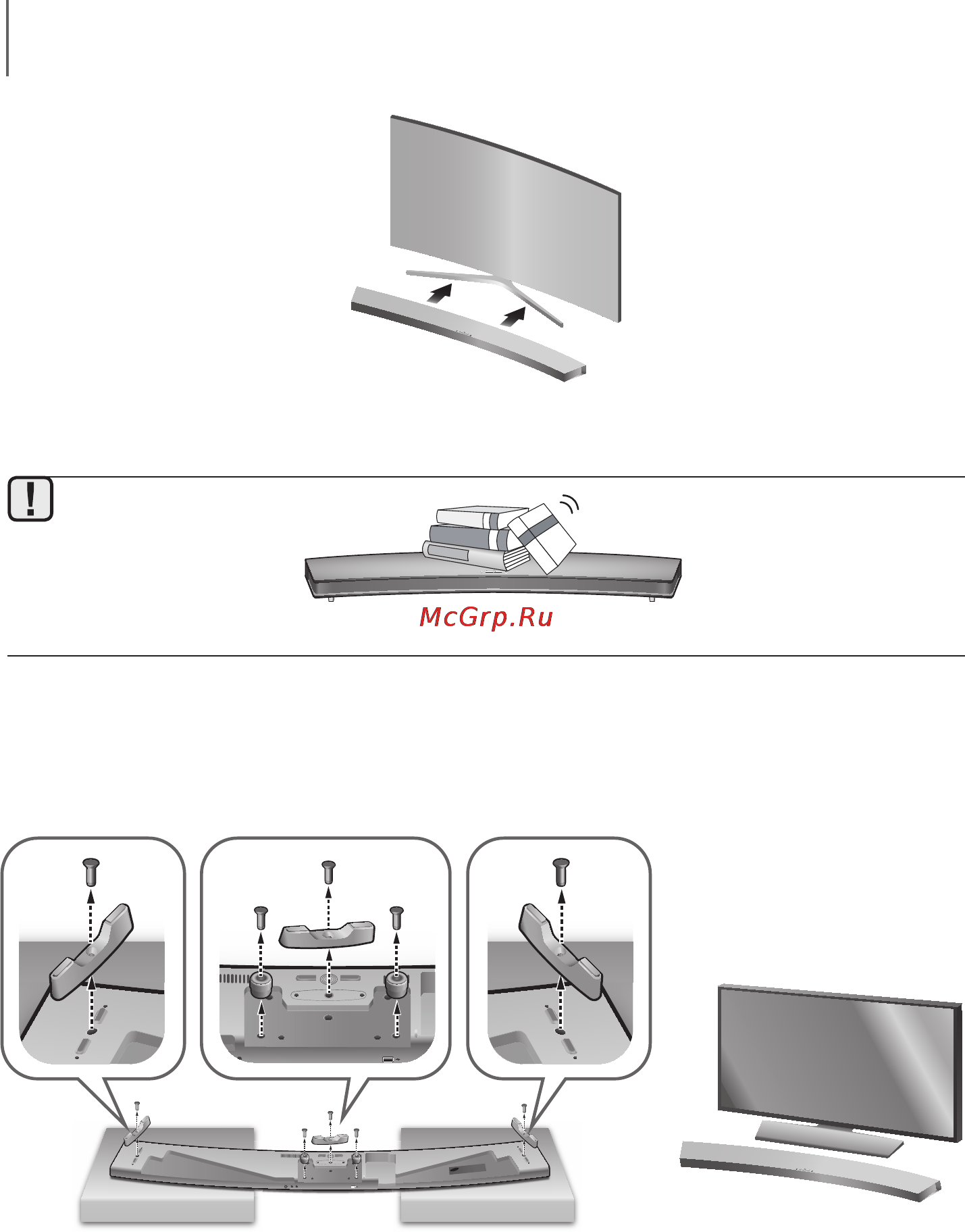 Samsung HW-J8501 [80/99] Установлення soundbar окремо від інших пристроїв