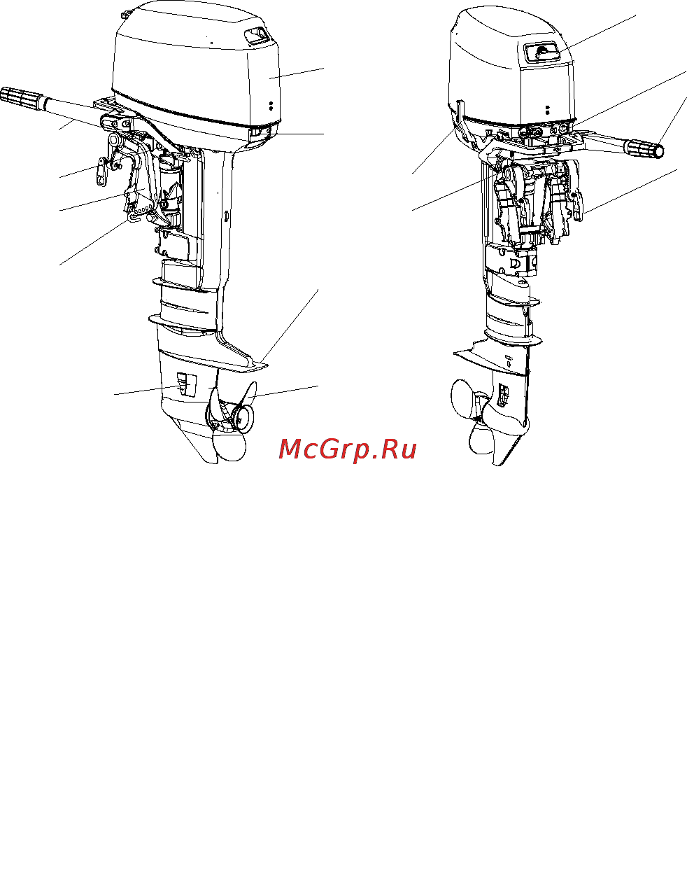 Parsun T30BMS [7/67] Основные компоненты и общая информация 1 основные компоненты