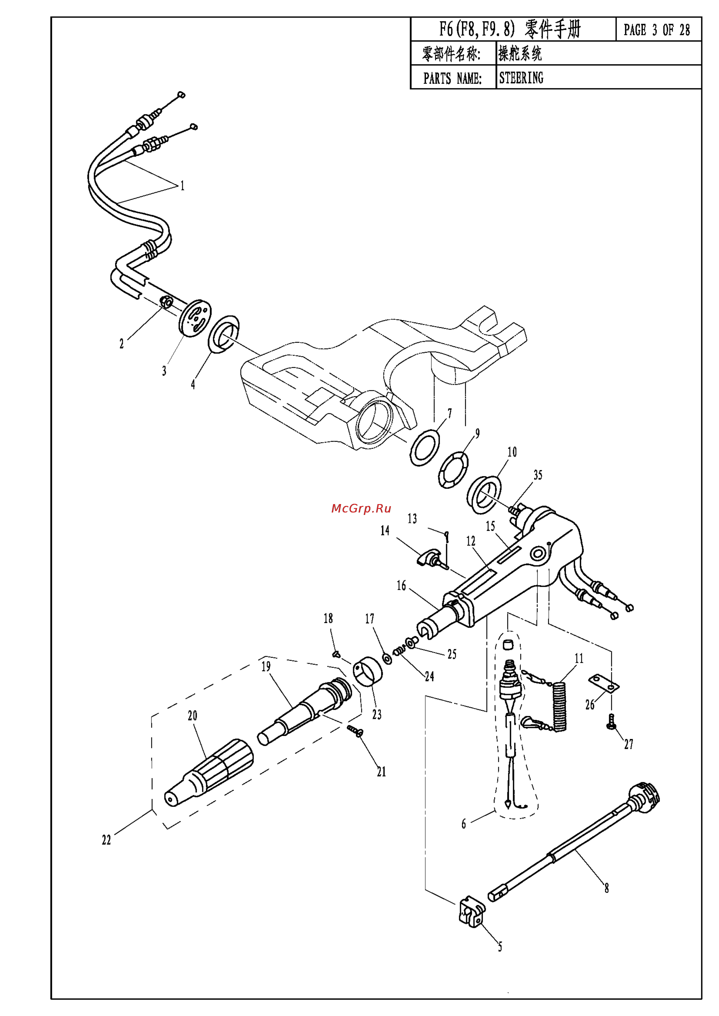Parsun F9.8BMS [5/38] F6 f8 f9 bm parts catalogue_页面_05