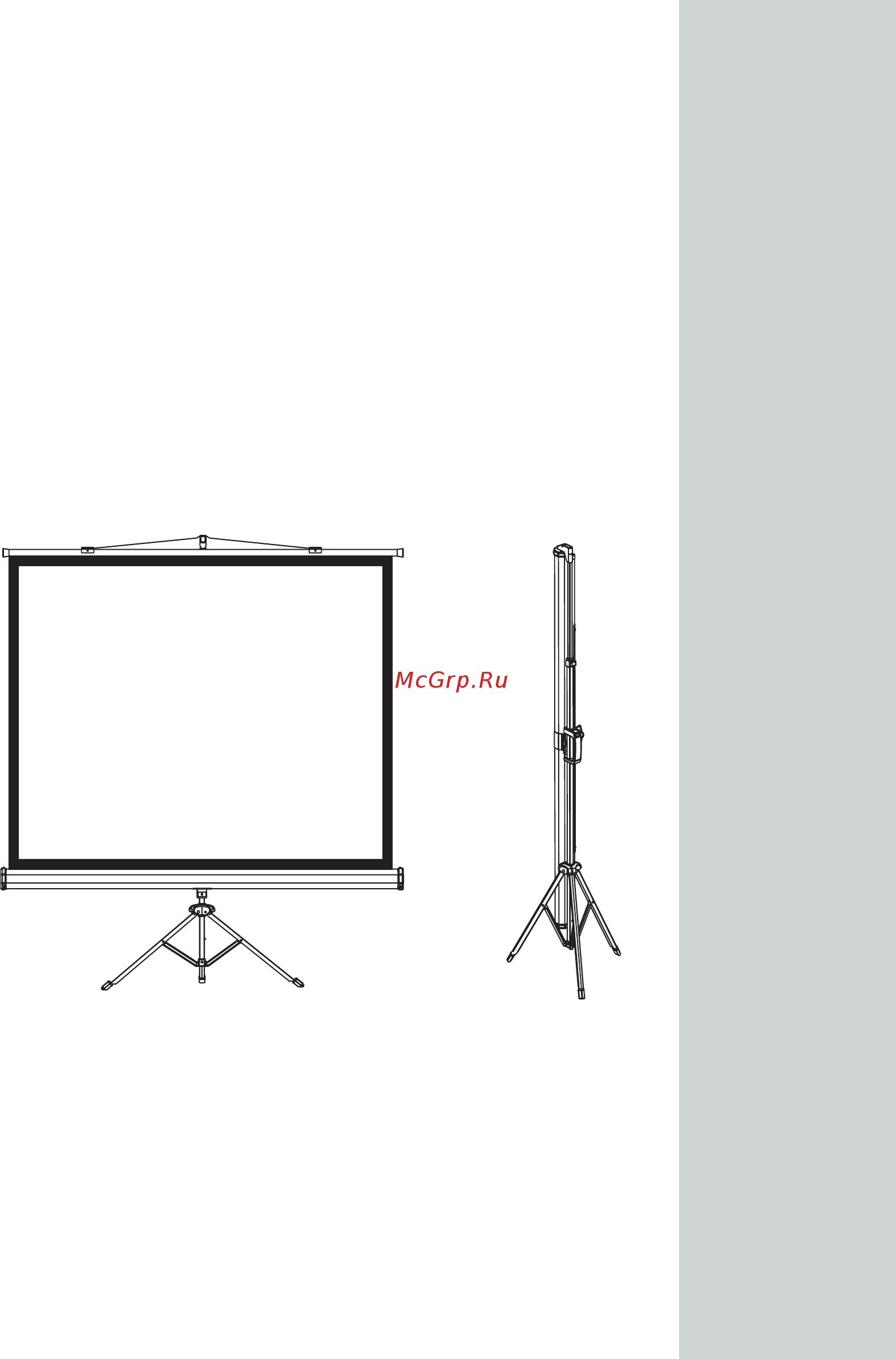 Screenmedia Apollo 244 х 244 см Инструкция по эксплуатации онлайн
