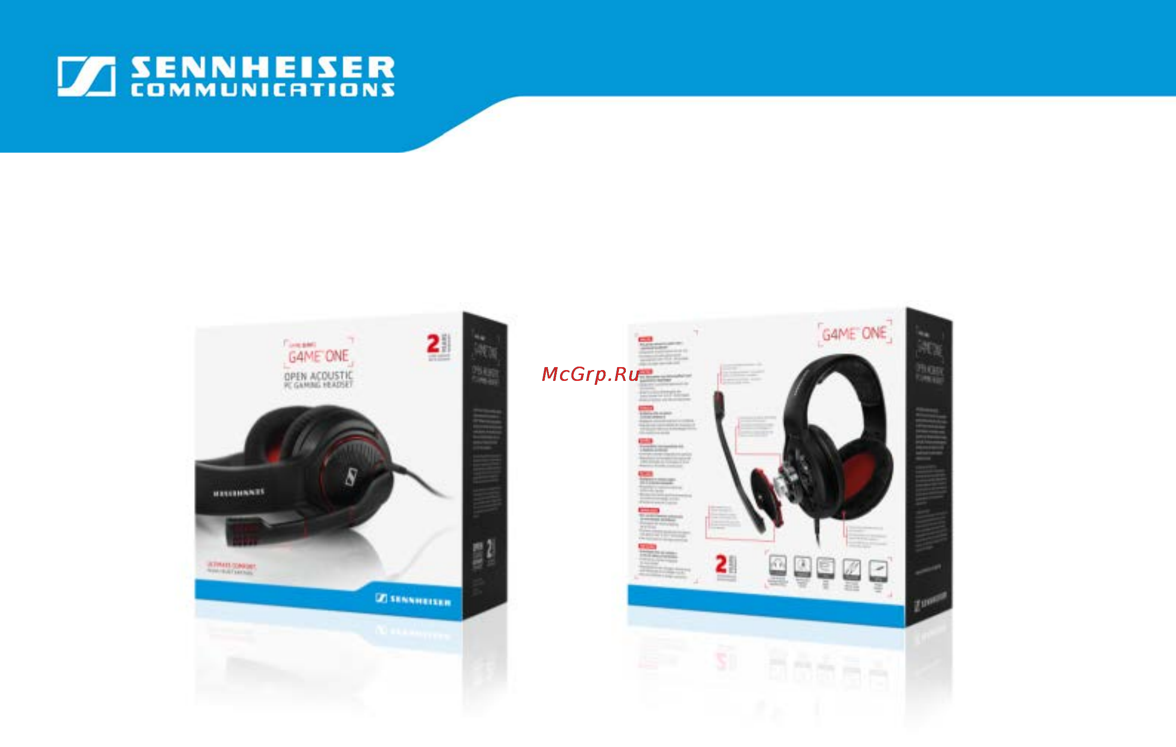 Sennheiser G4me One Black Инструкция по эксплуатации онлайн [2/2] 142729